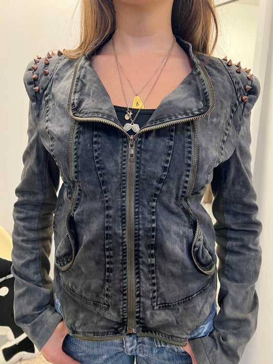 Review Jacke S Grün/ Grau