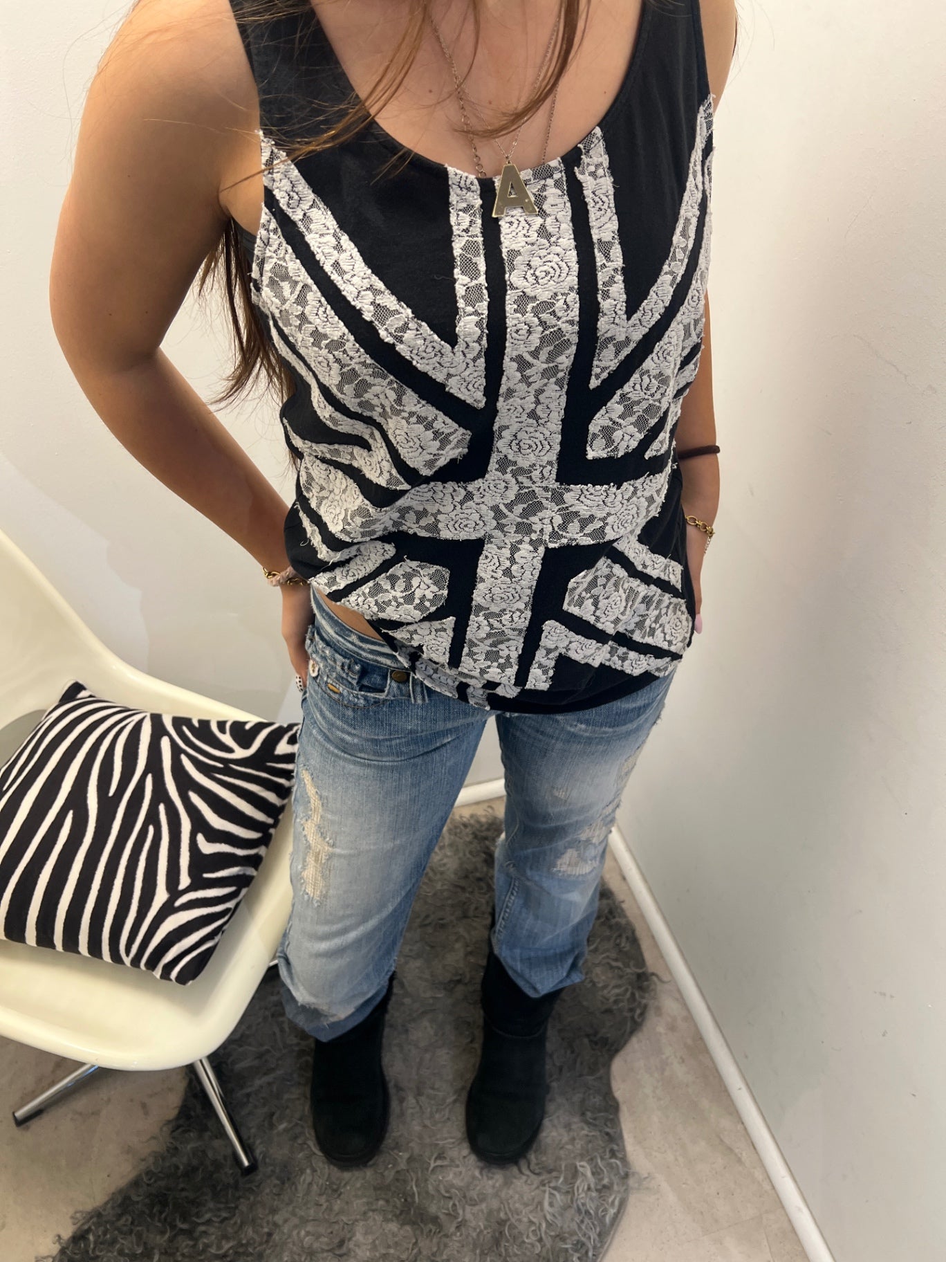 Top S Schwarz und Weiß