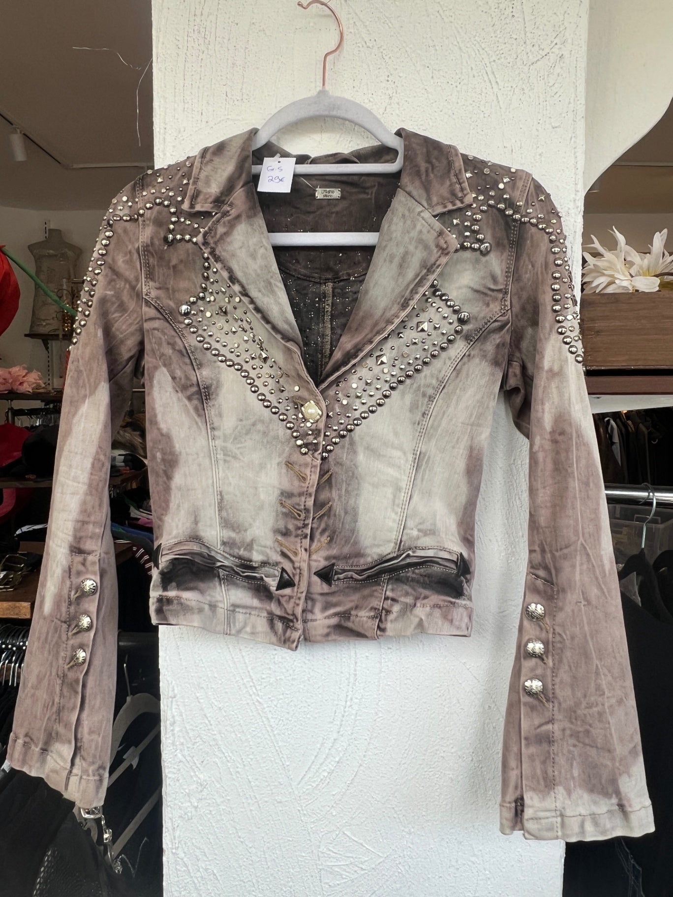 Jacke S Beige Batik