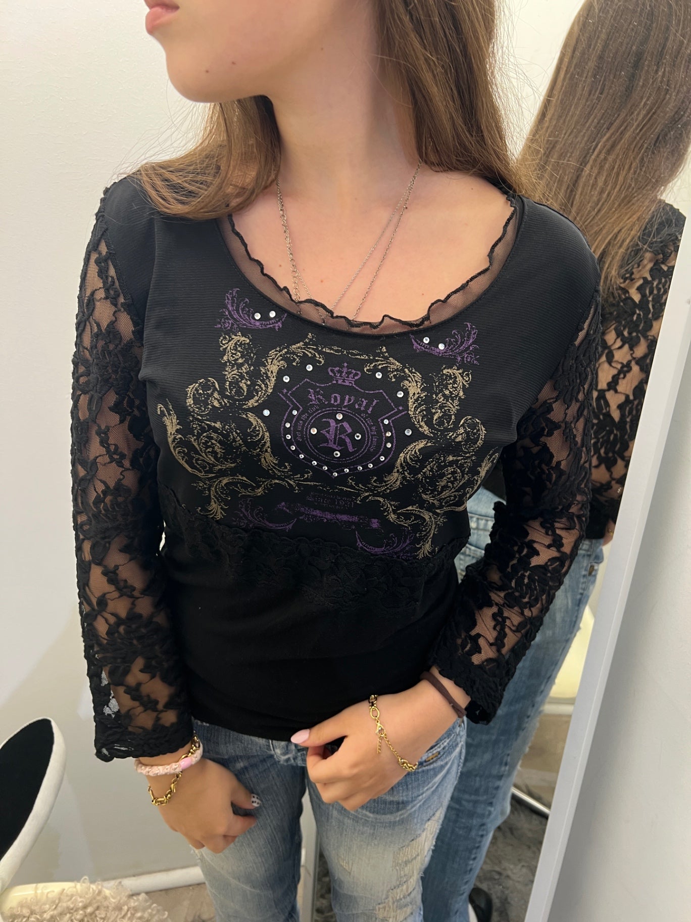 Langarmshirt S Schwarz