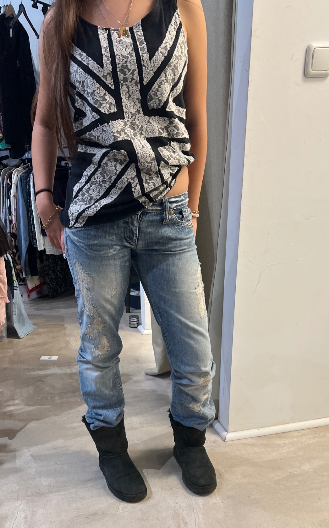 Top S Schwarz und Weiß