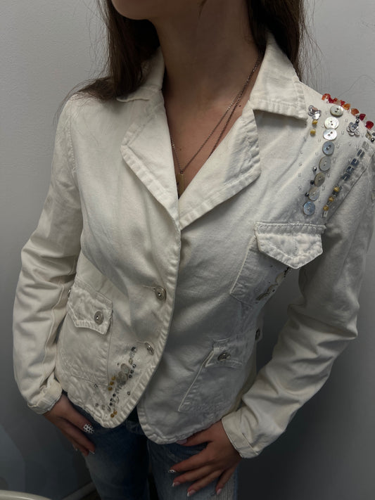 Jacke S Weiß