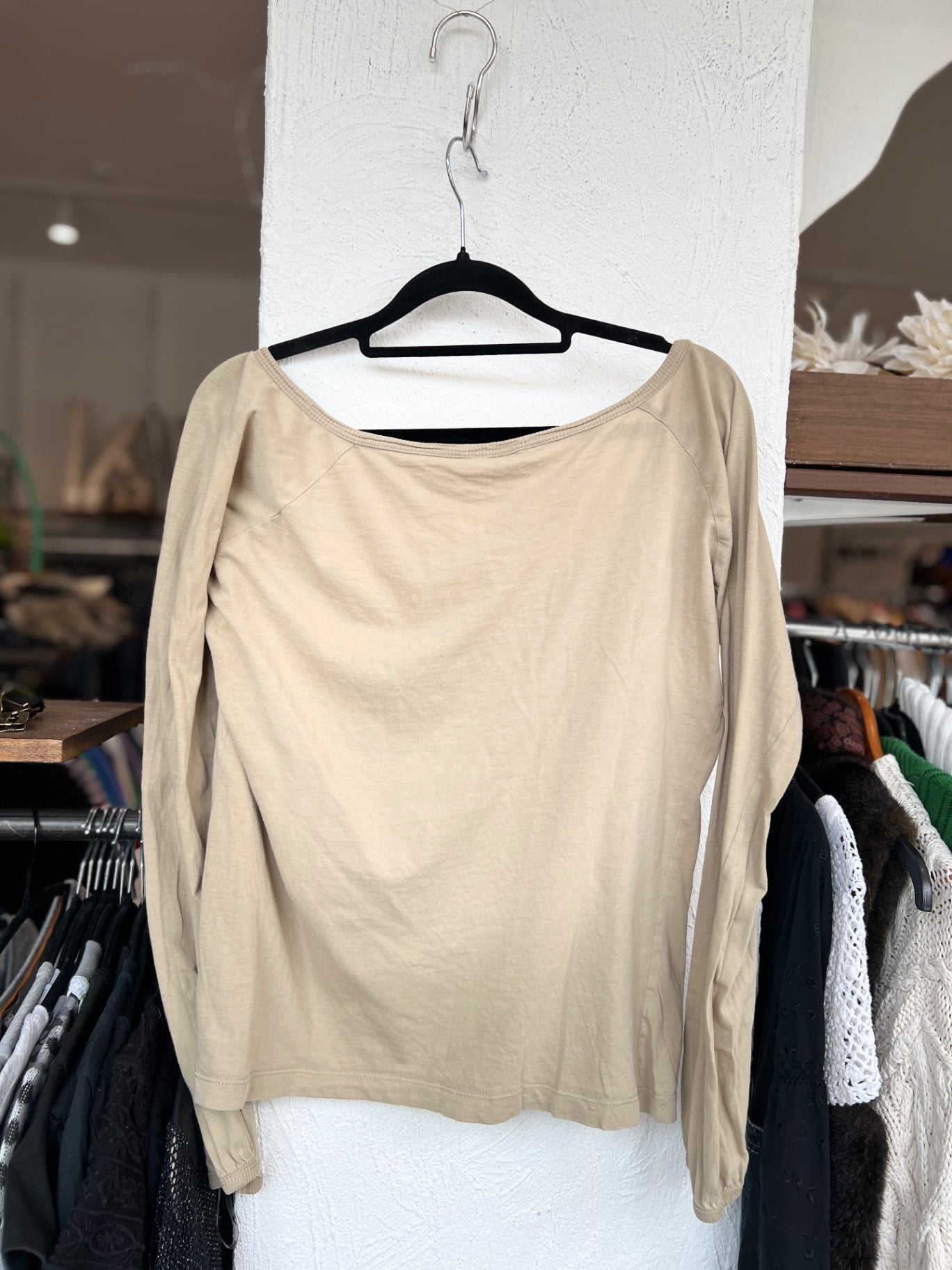 edc Langarmshirt XL Beige