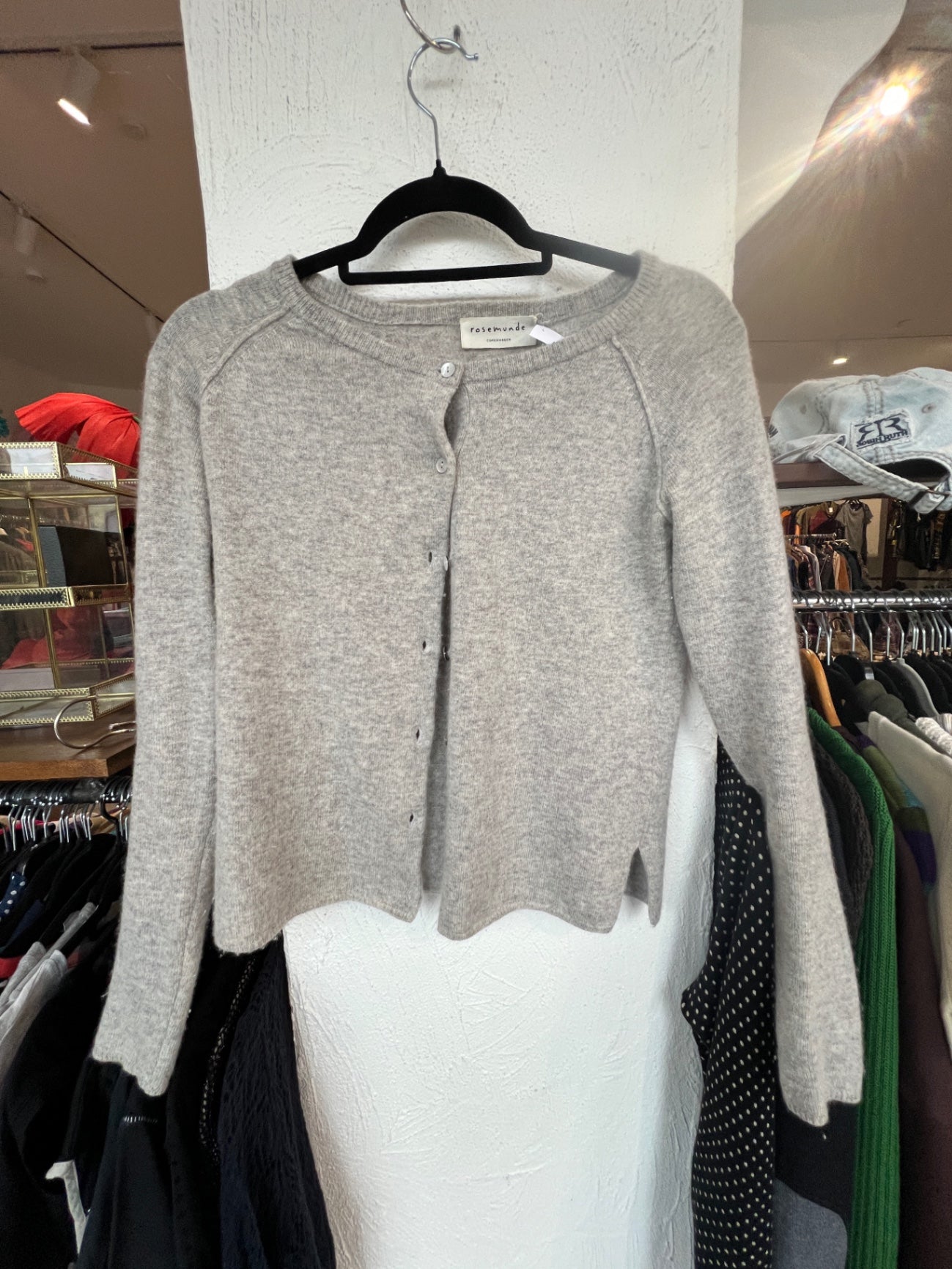 rosemunde Cardigan S Hellgrau