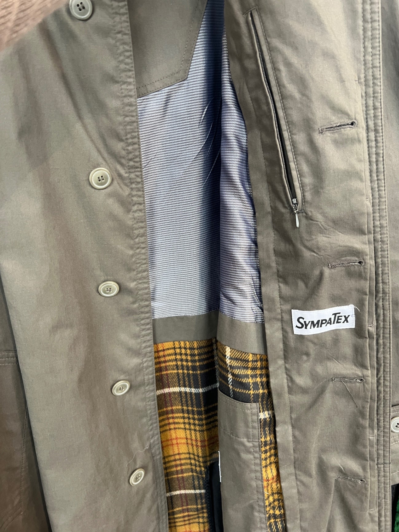 Vintage Mantel XL Grau