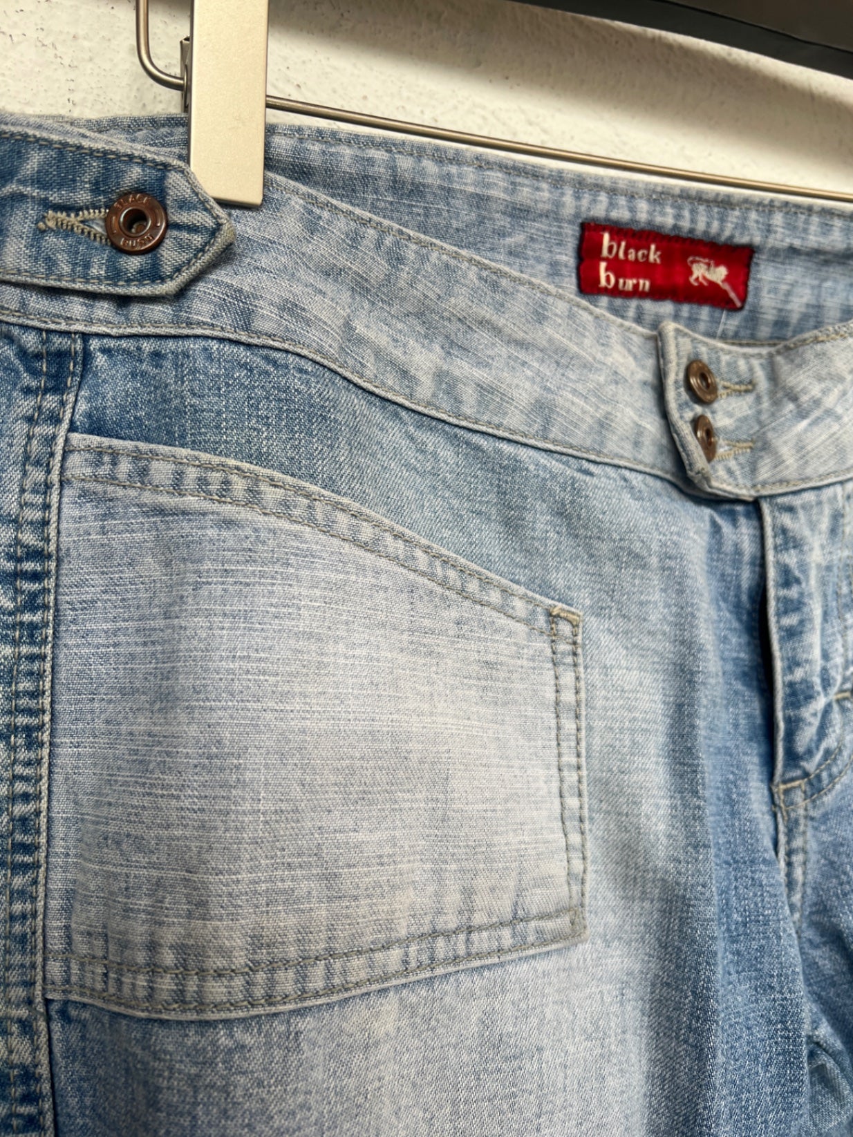 Black Burn Jeans Hellblau