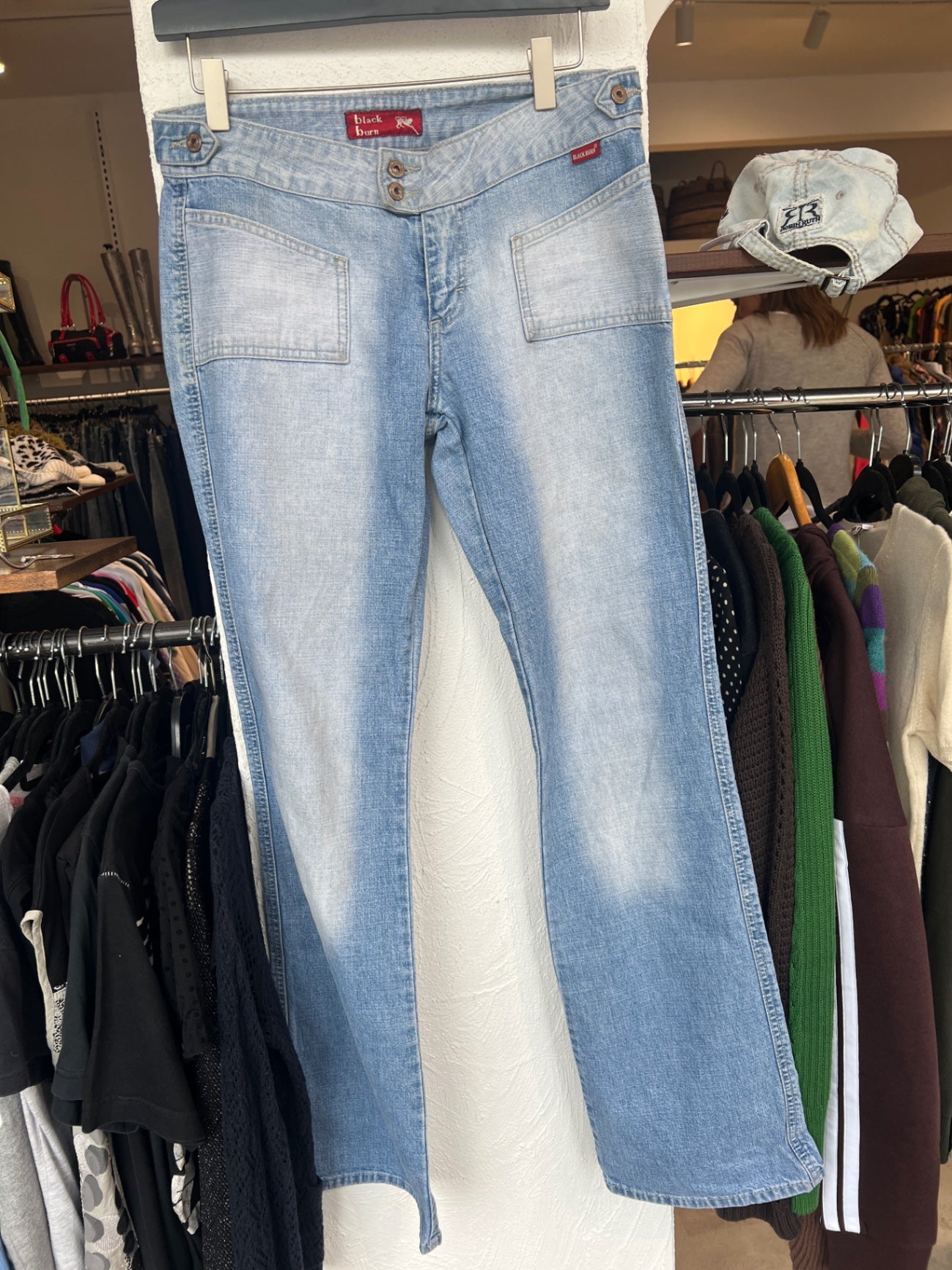 Black Burn Jeans Hellblau