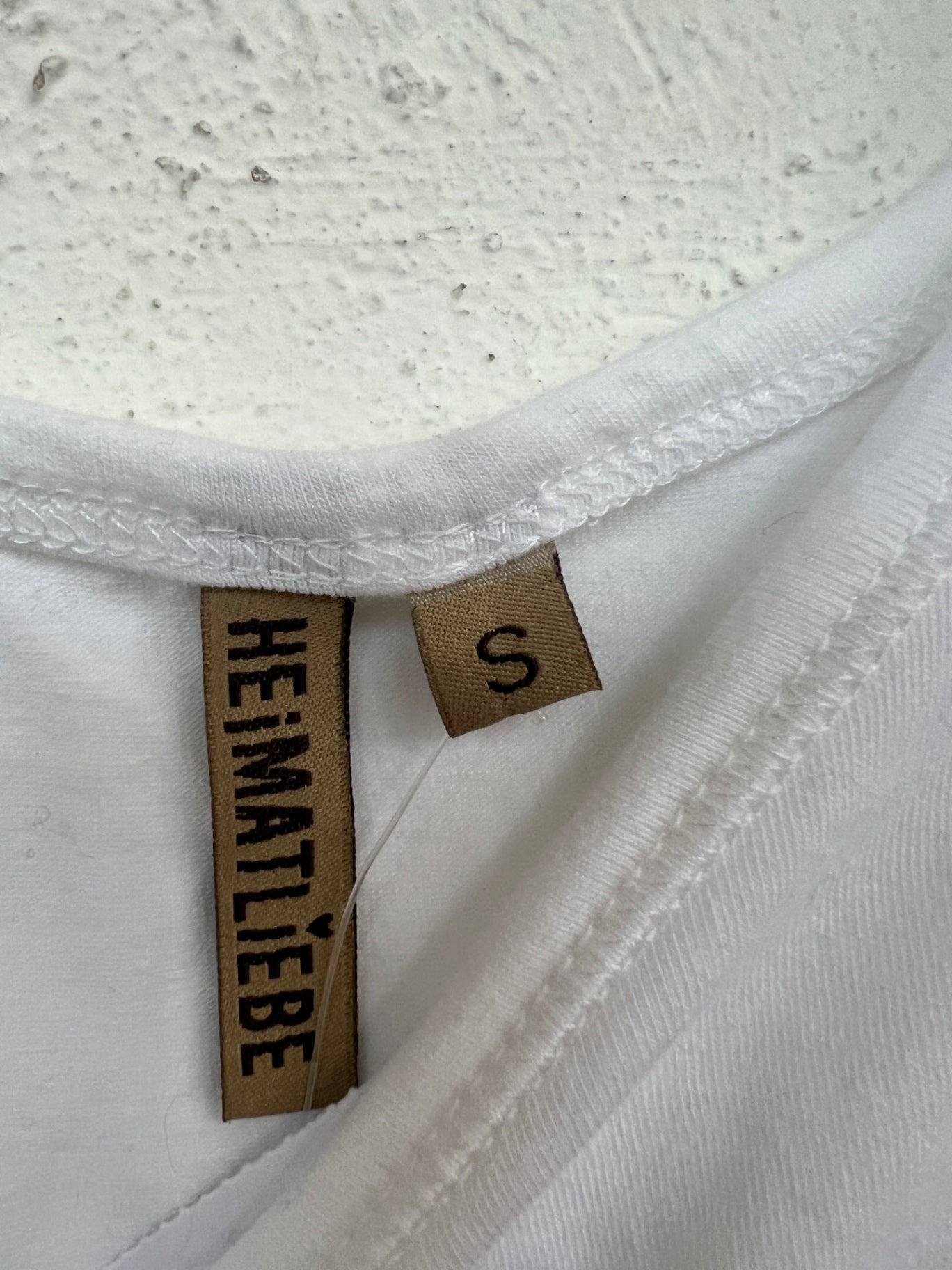 Top mit Spitze S Weiß