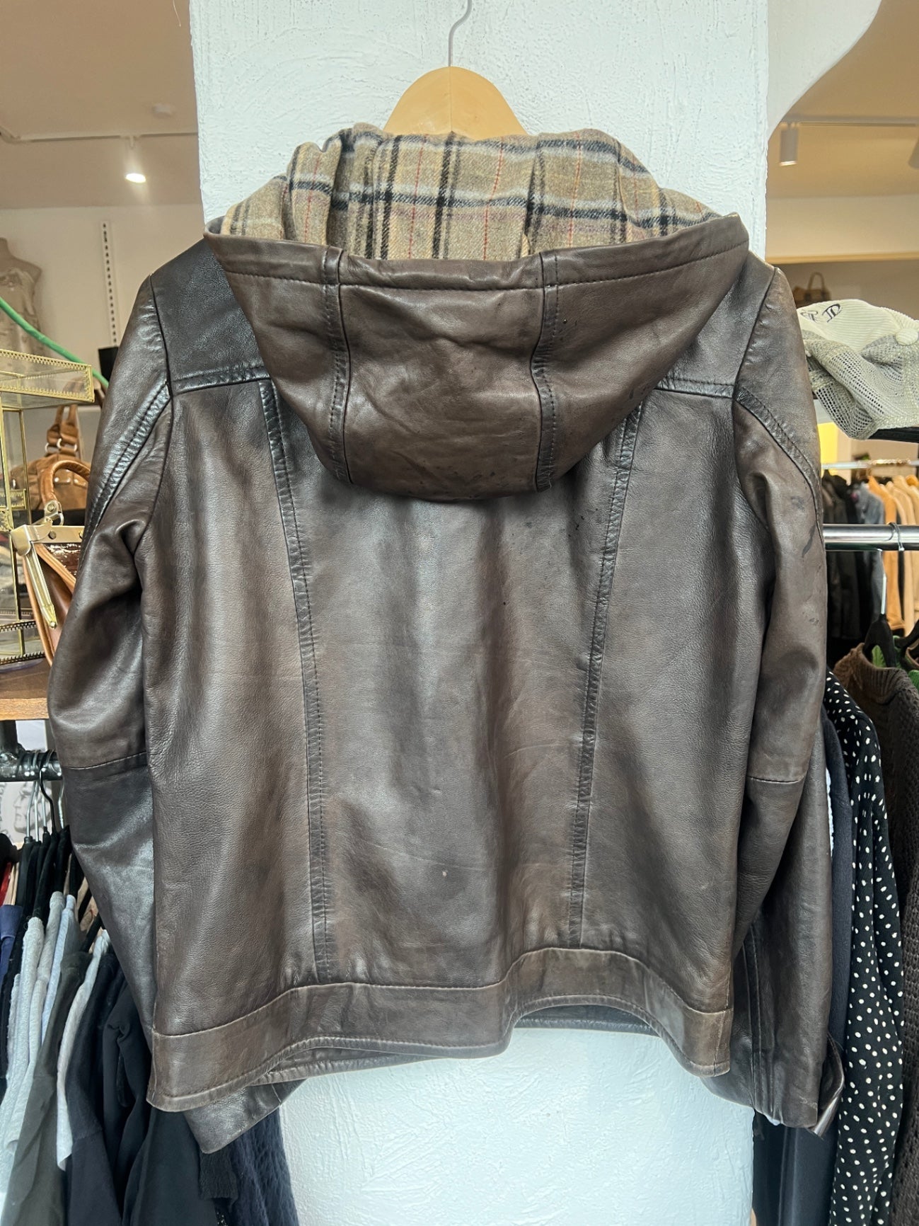 David Moore Jacke 38 Braun