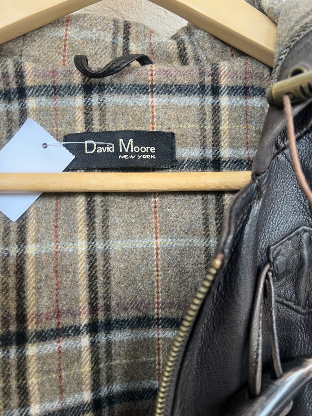 David Moore Jacke 38 Braun