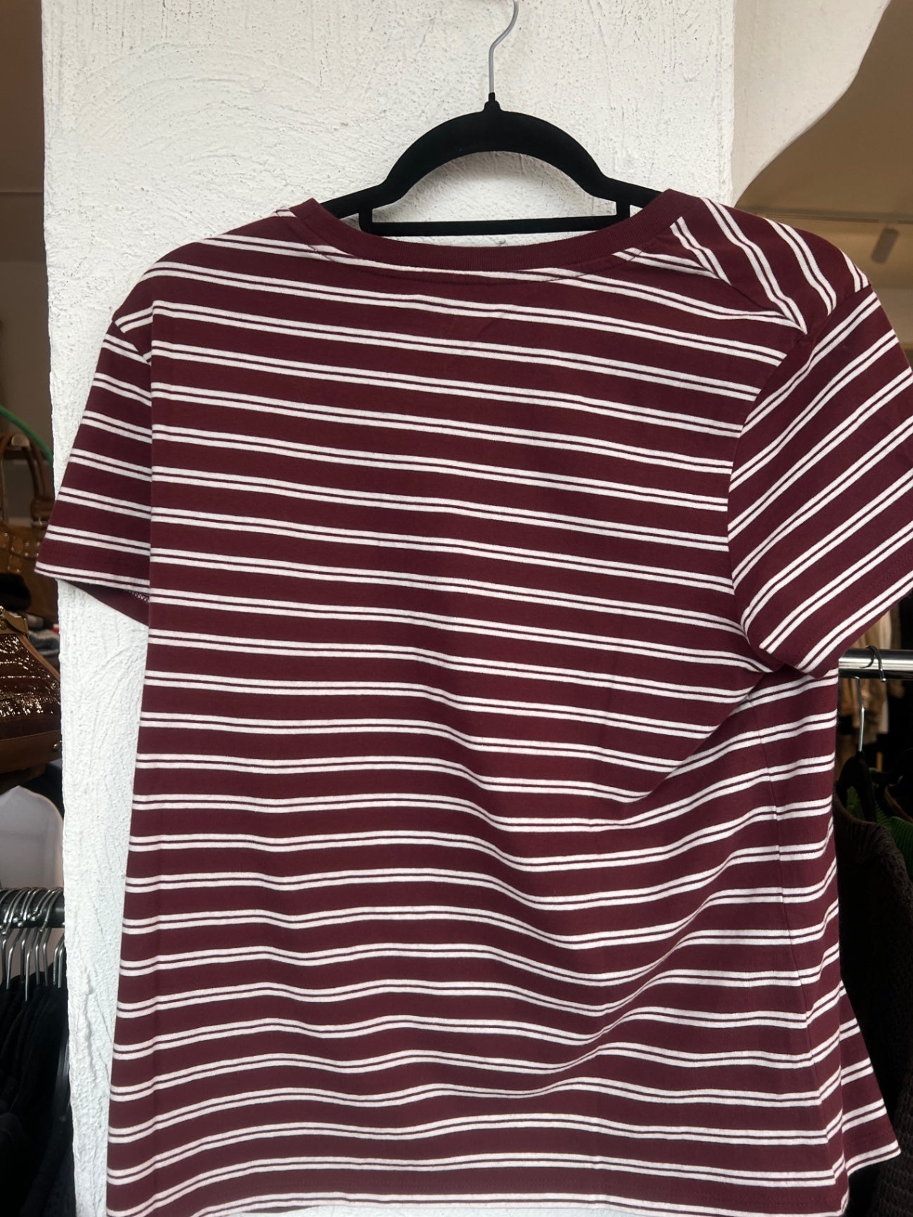 Levi's T-Shirt Burgunderrot mit Weiß