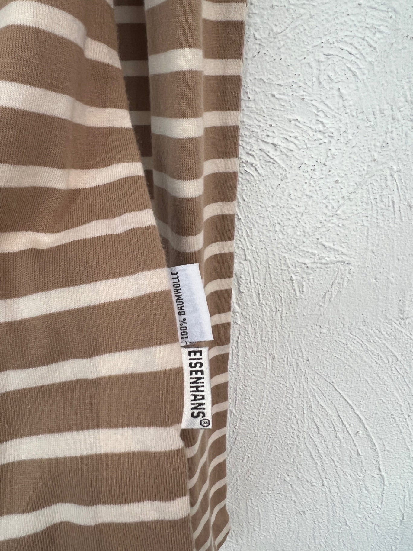 Schal Beige mit Weiß