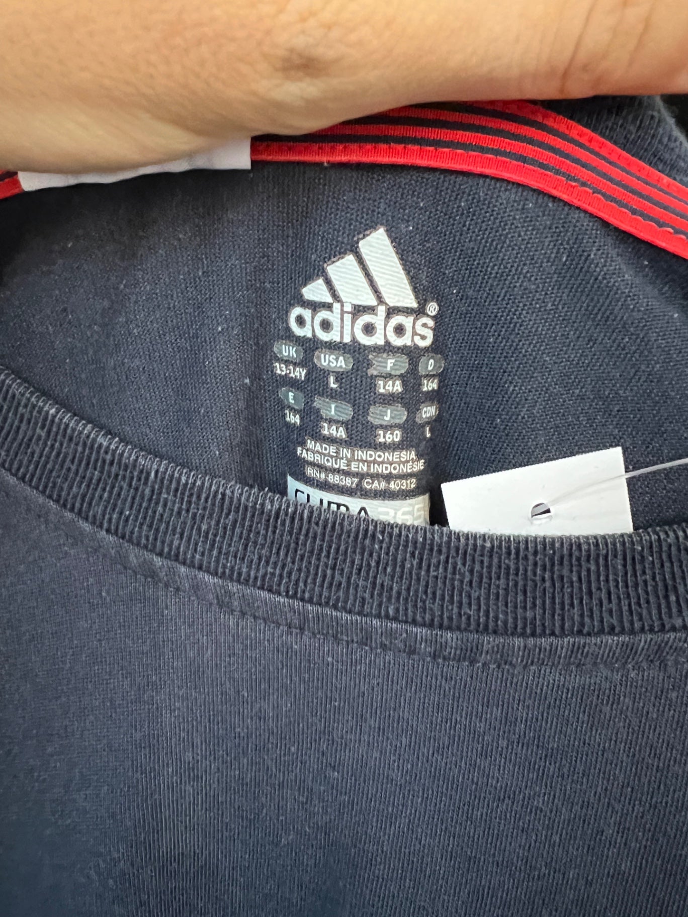 adidas T-Shirt S Grau