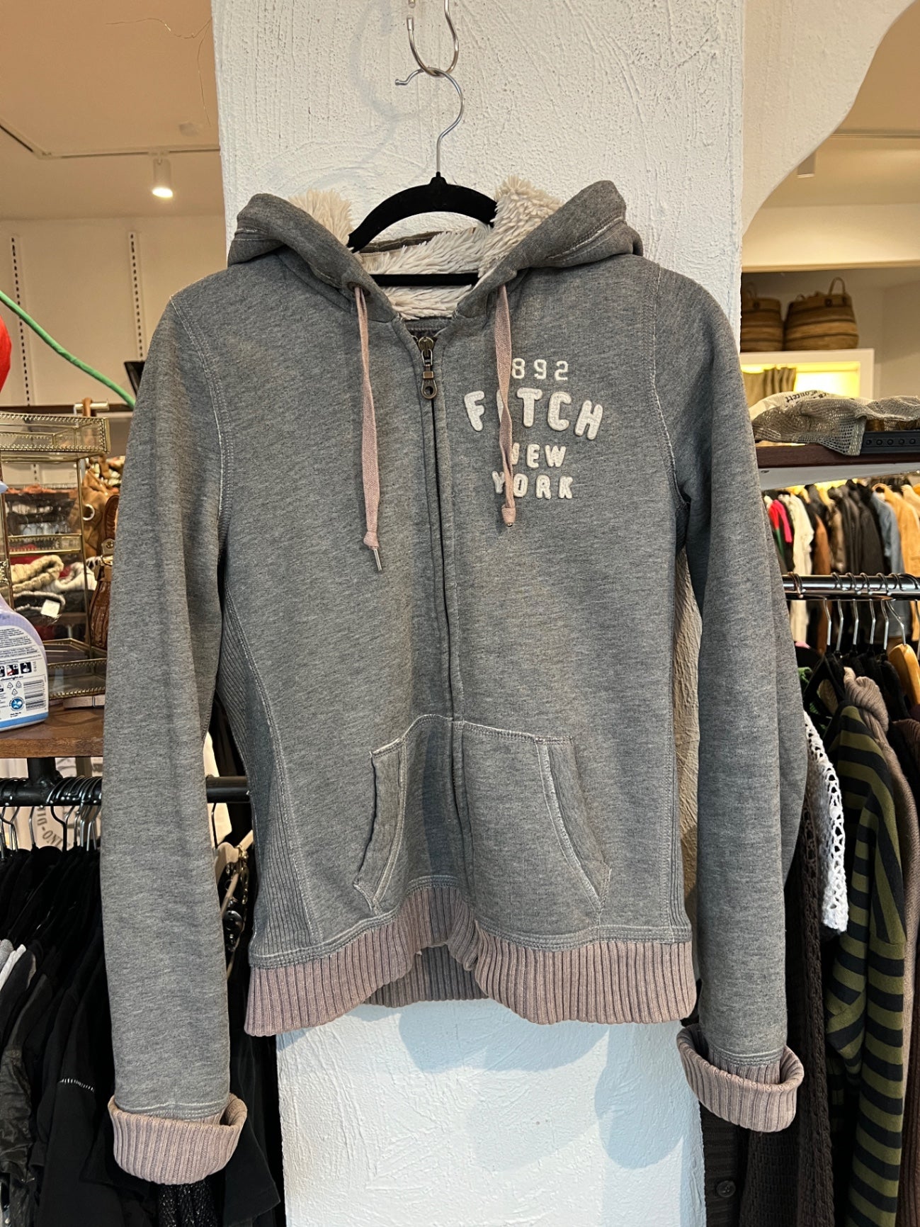 Abercrombie & Fitch Hoodie S Grau