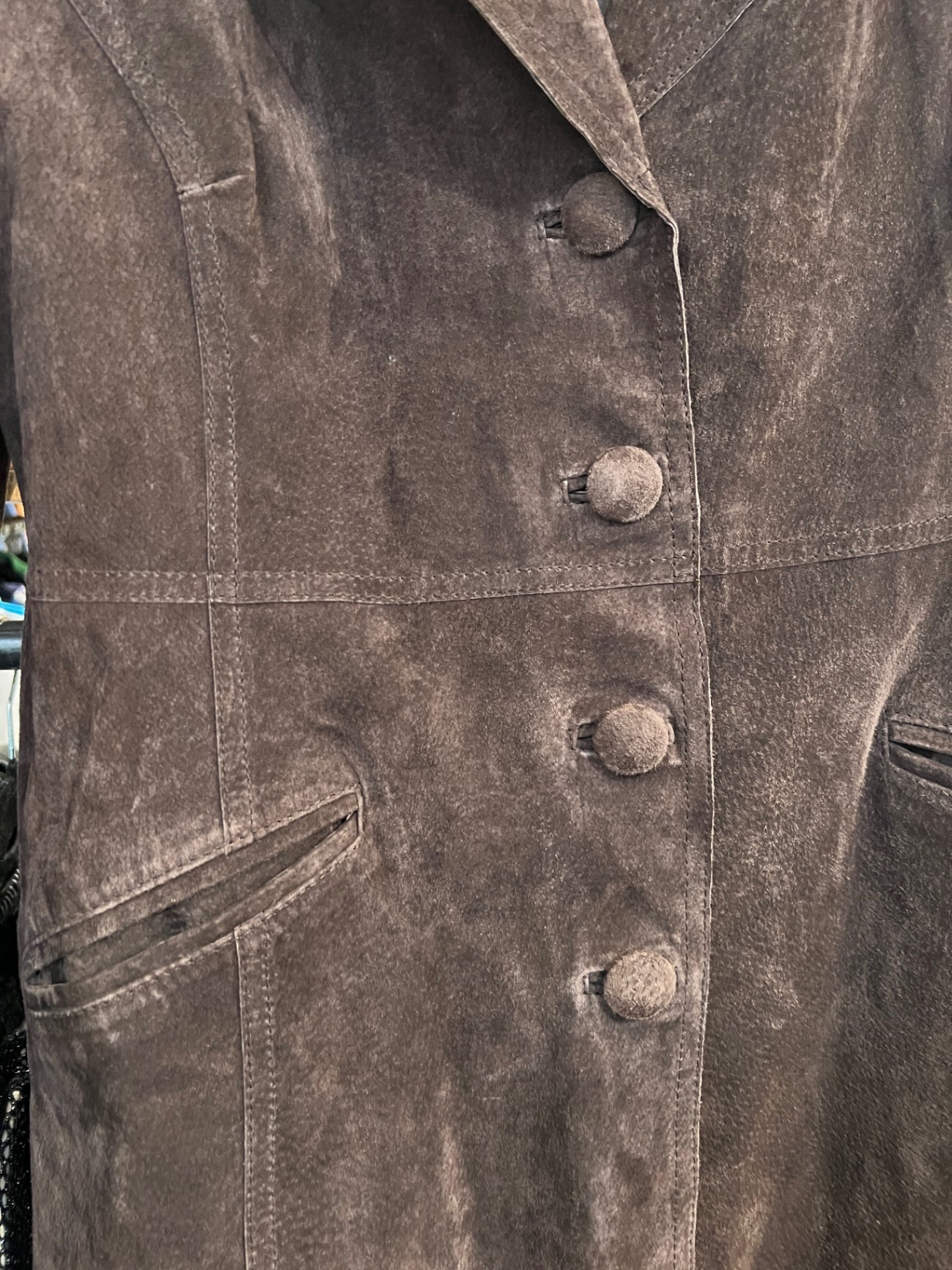 Authentic Wildledermantel Braun