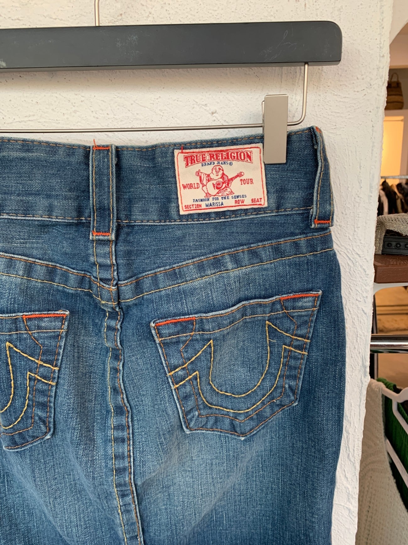 True Religion Jeans Rock W25 Blau