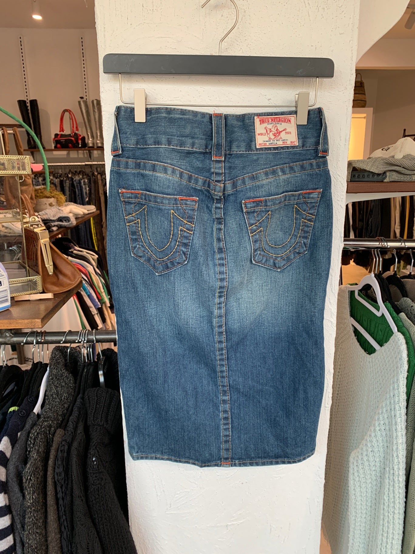 True Religion Jeans Rock W25 Blau