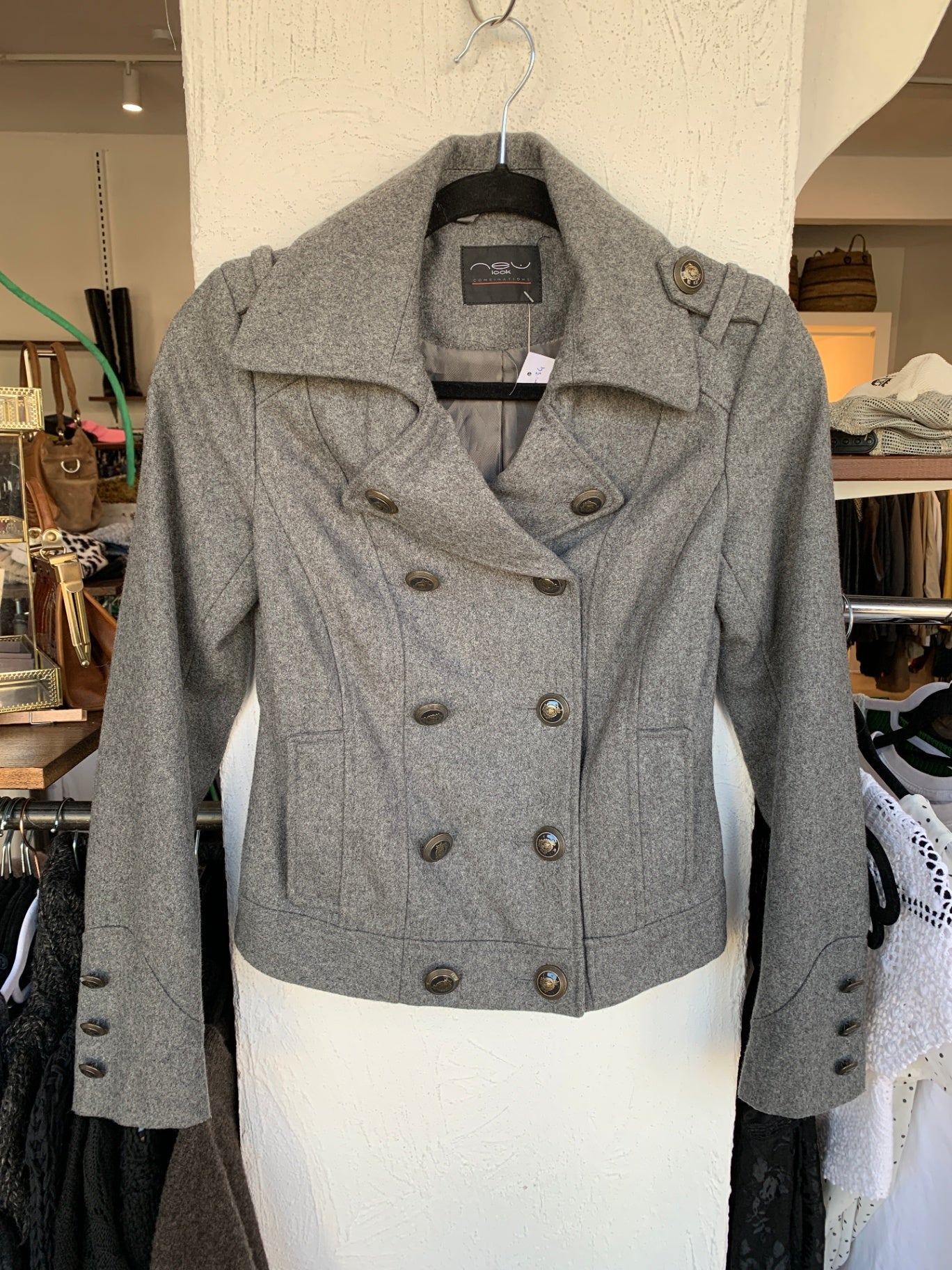 New Look Jacke 34 Grau