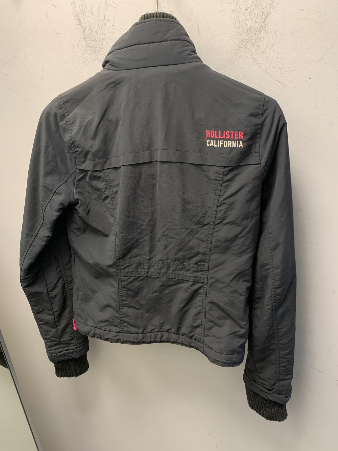 Hollister Jacke XS Grau Pink