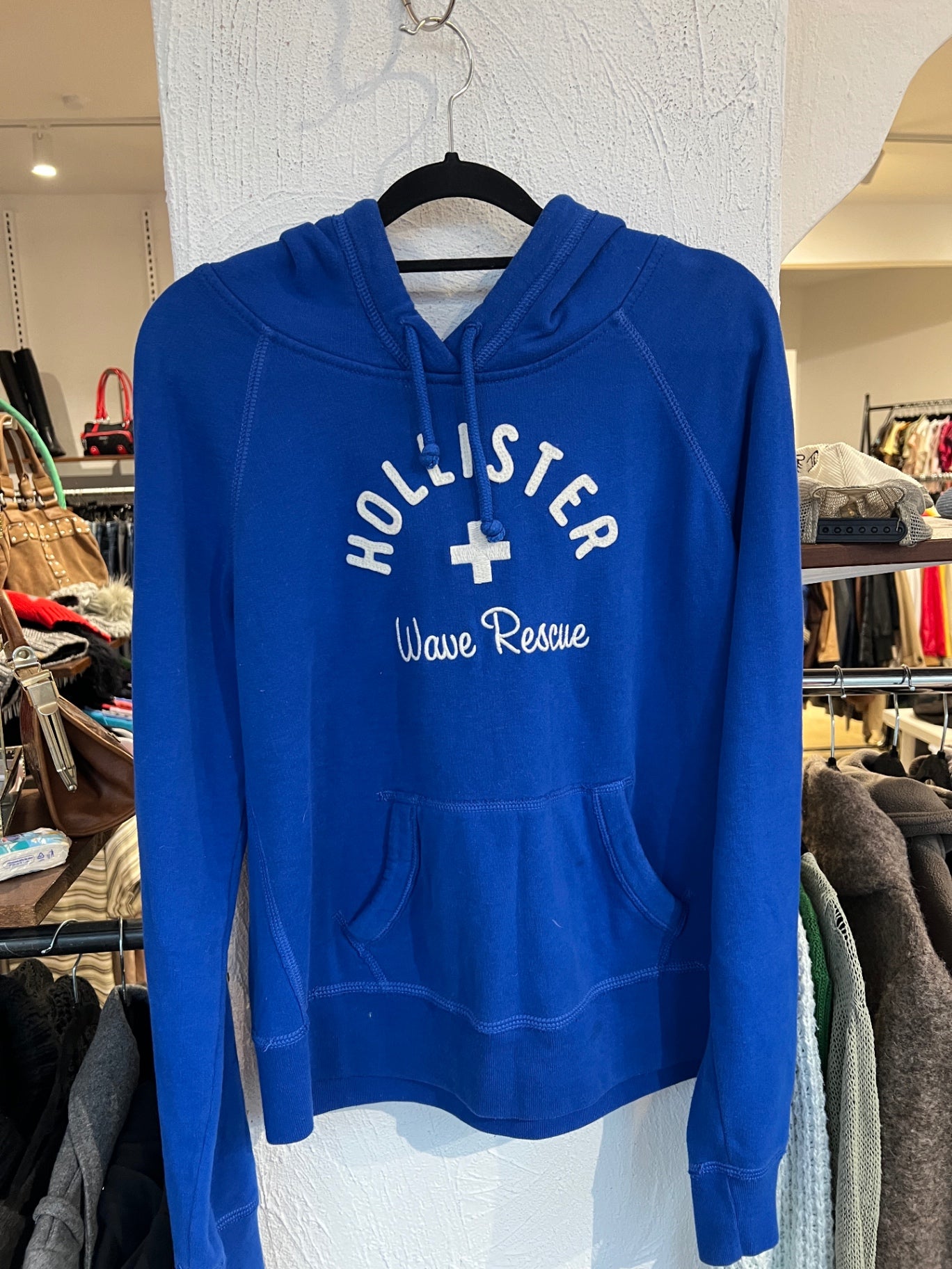 Hollister Hoodie L Blau