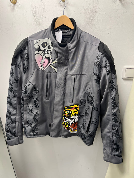 Ed Hardy Jacke L Grau