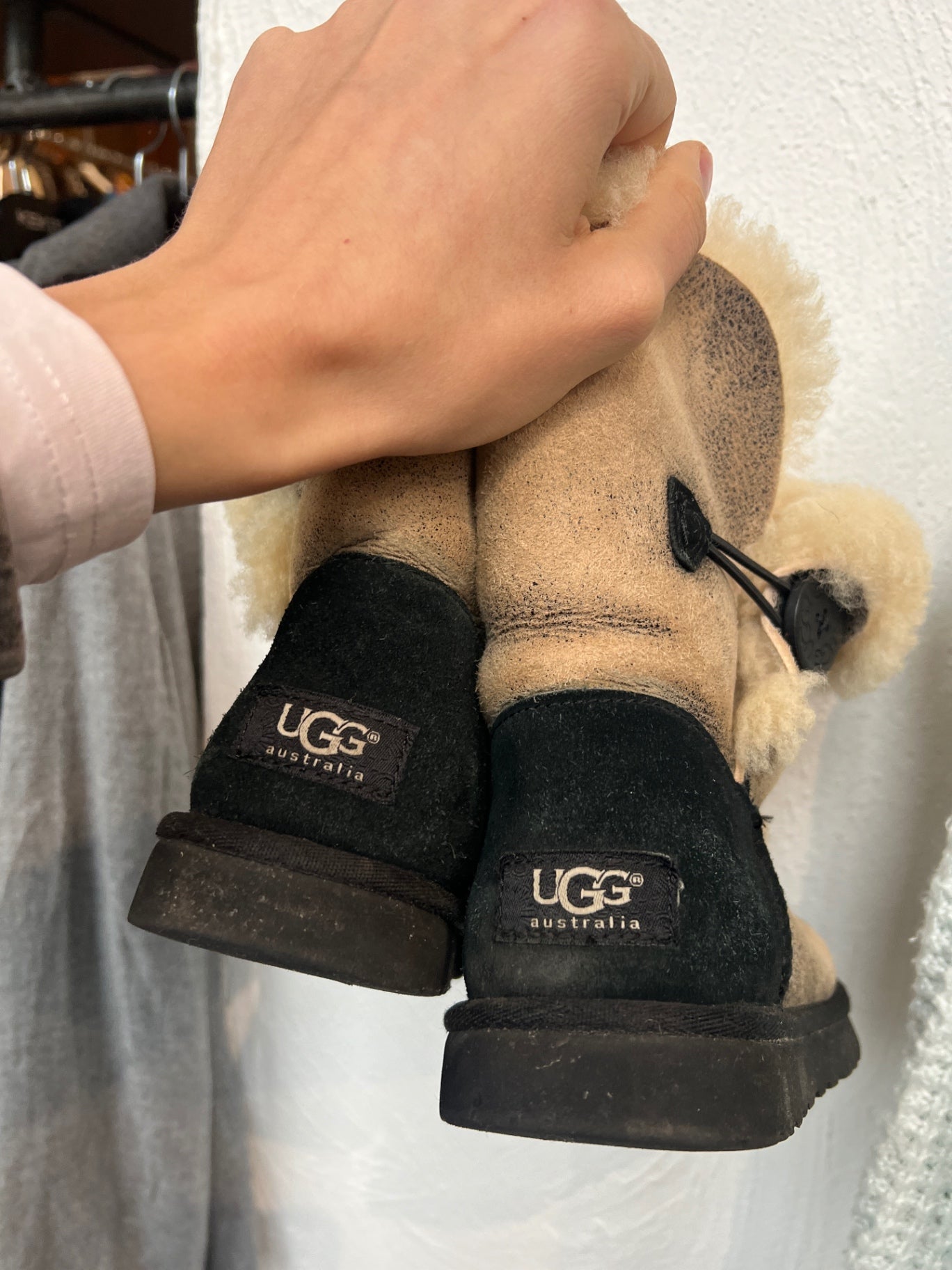 UGG Stiefel 38 Beige Schwarz