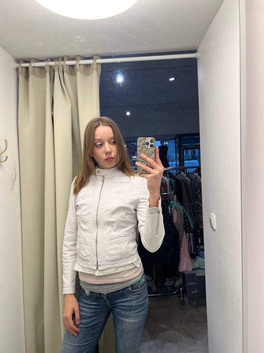 Vera Pelle Jacke S Weiß