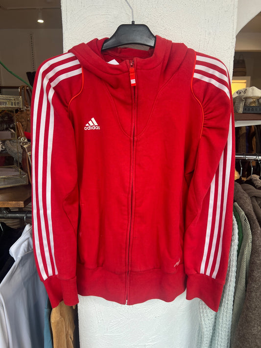 adidas Strickjacke 42 Rot mit Raffungen
