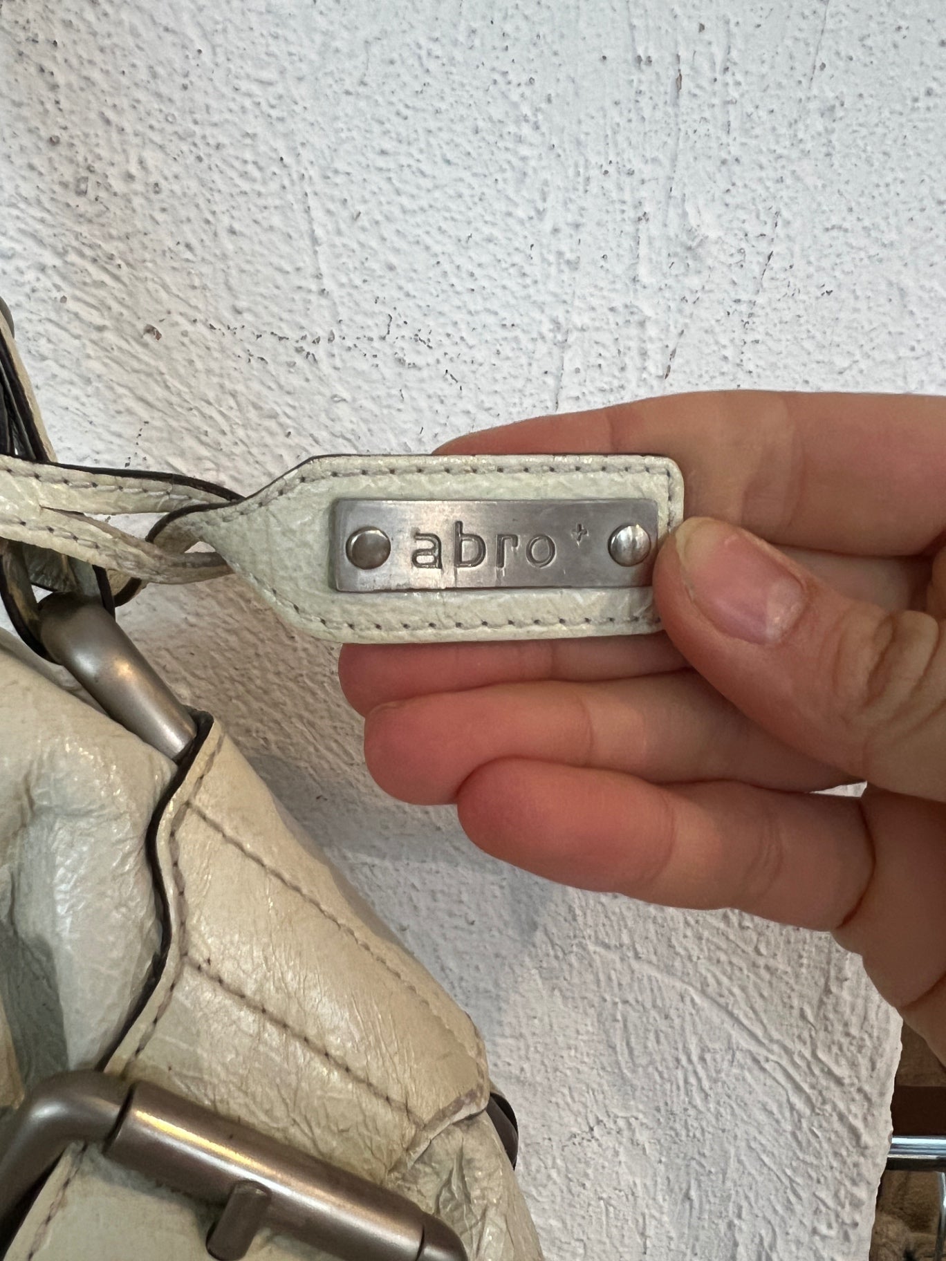 abro Handtasche Weiß Creme