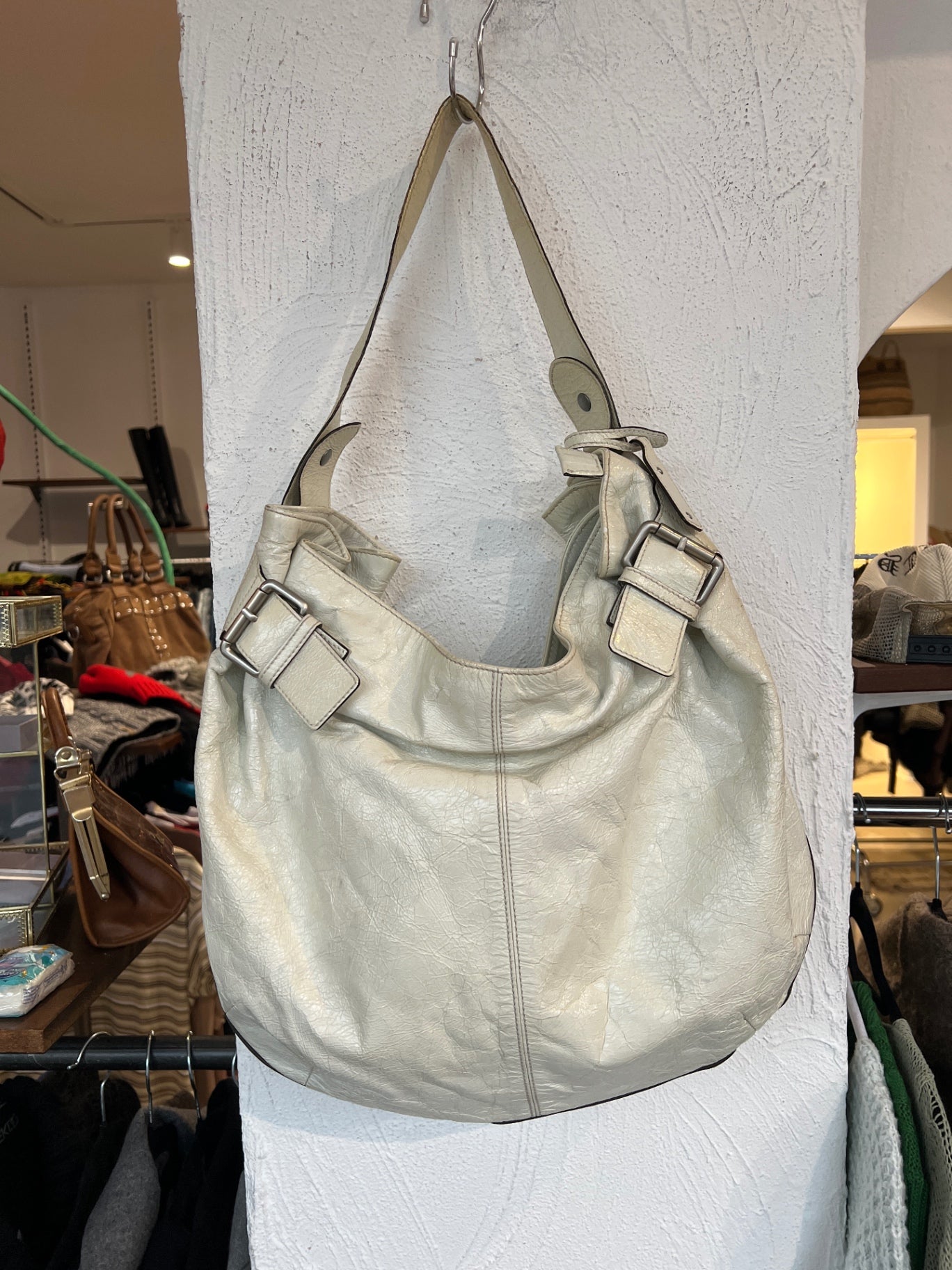 abro Handtasche Weiß Creme