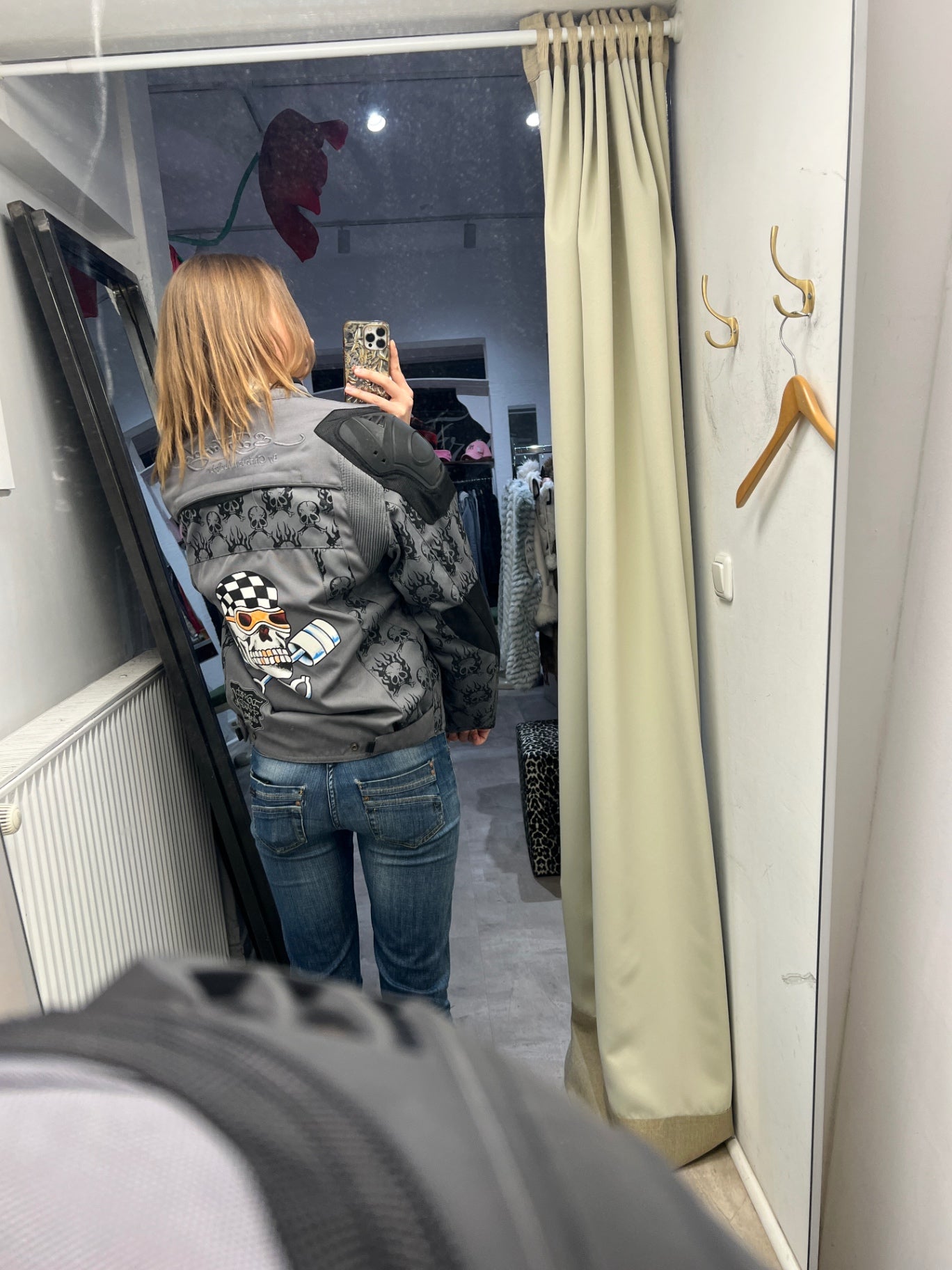 Ed Hardy Jacke L Grau