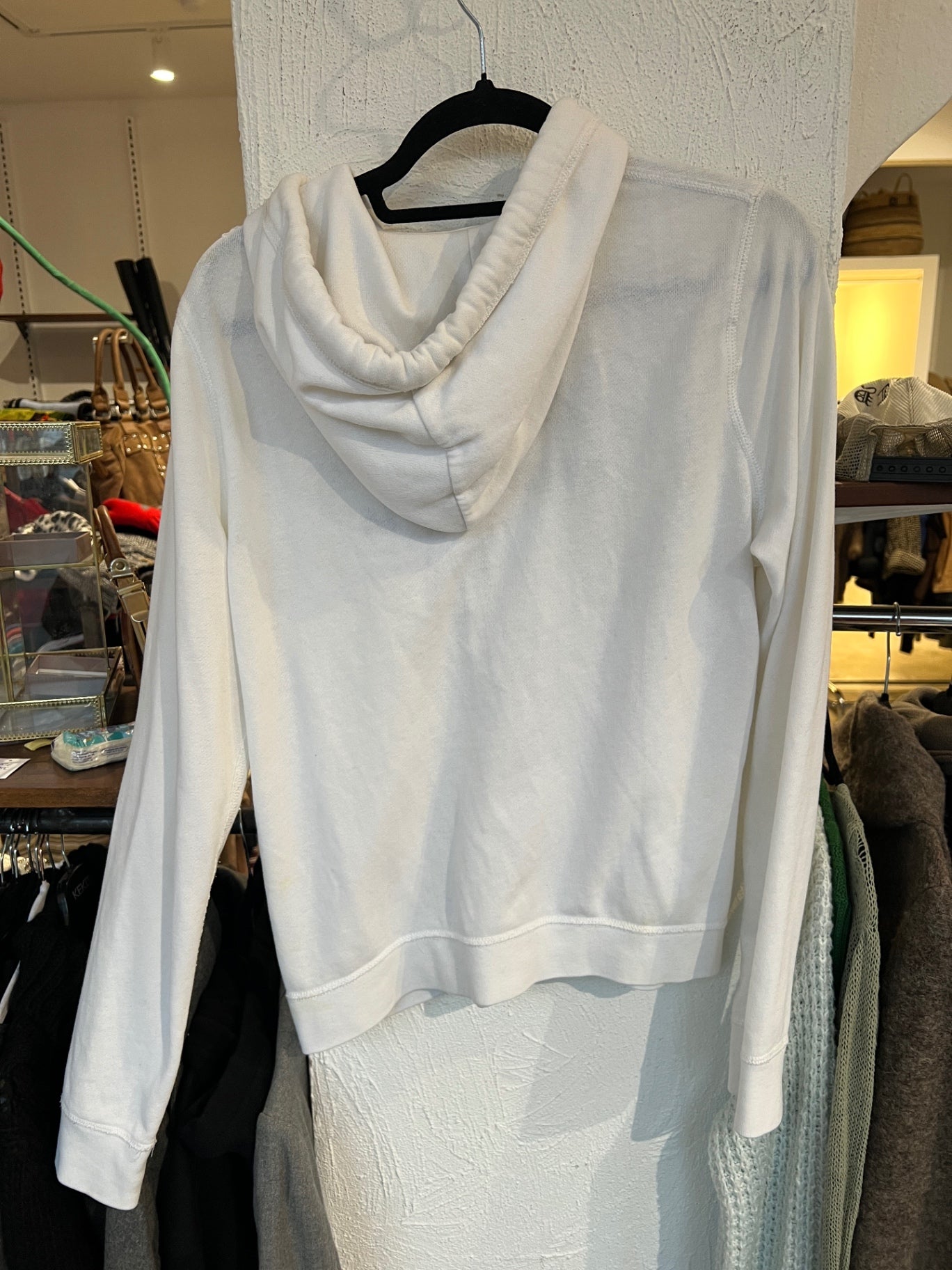 Hollister Strickjacke L Weiß