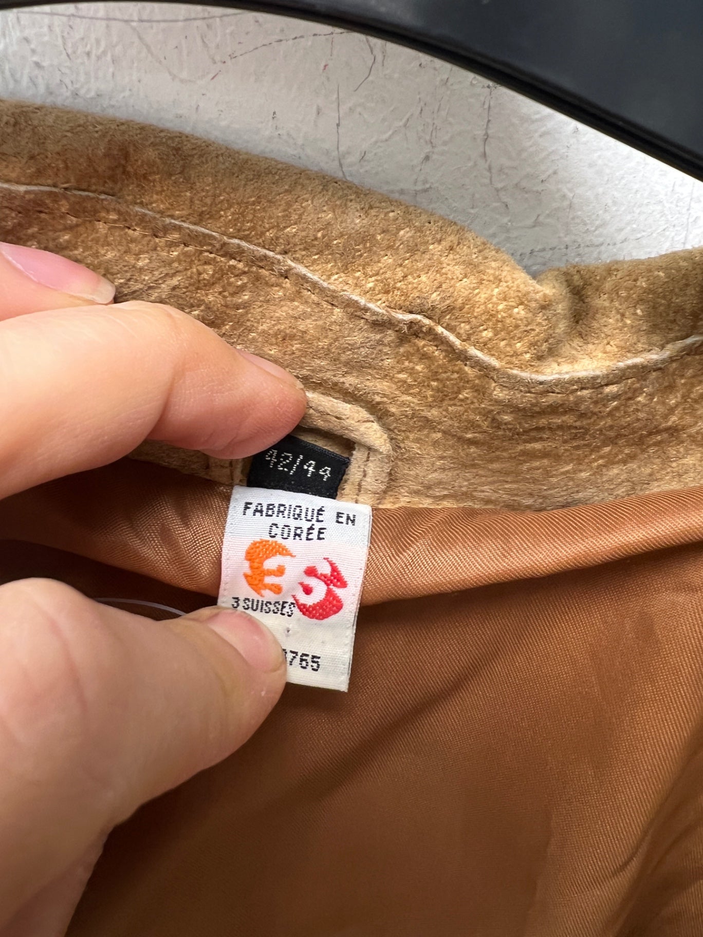 Jacke mit Fransen 44 Hellbraun