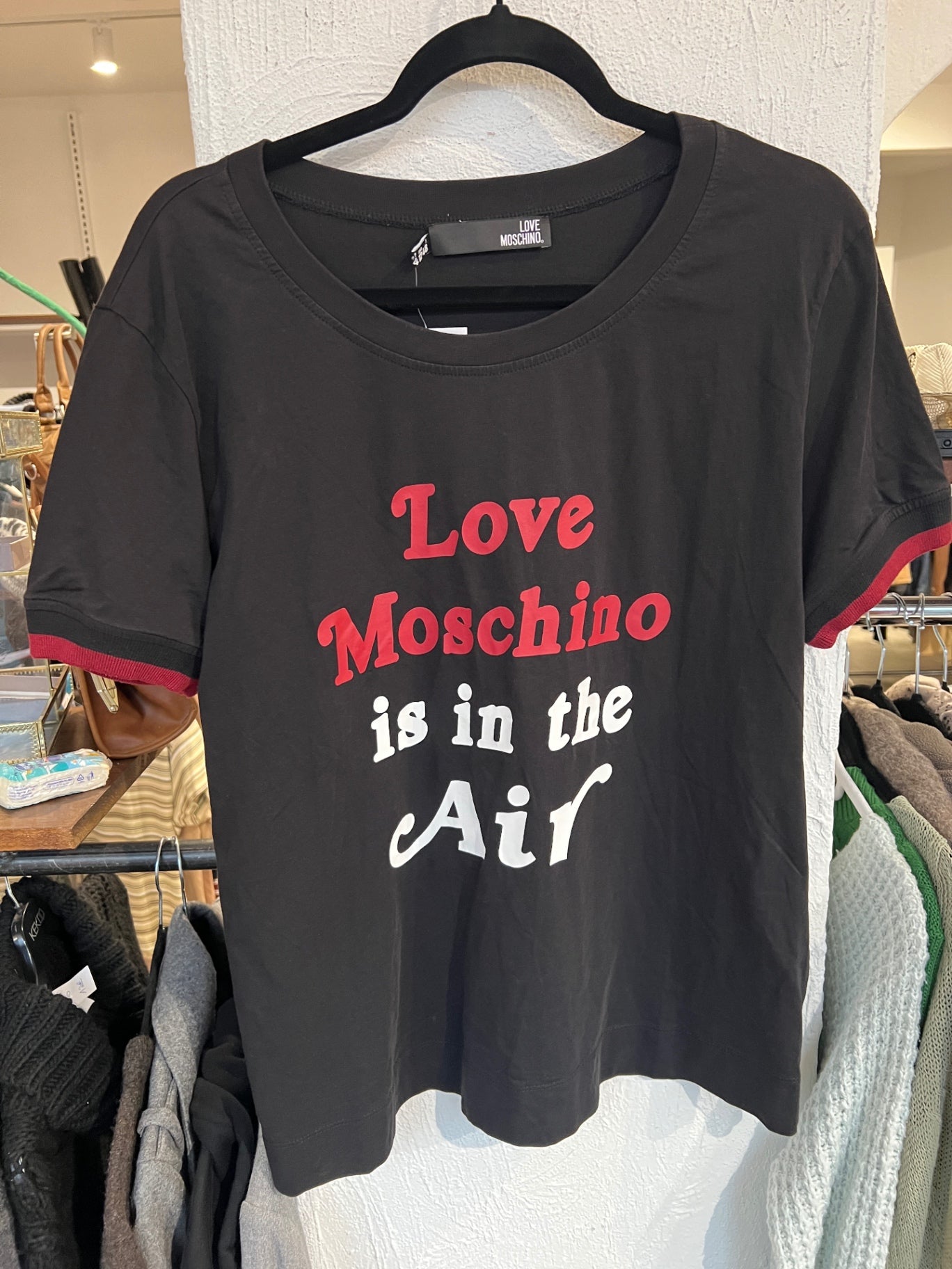 Love Moschino T-Shirt 44 Schwarz Rot