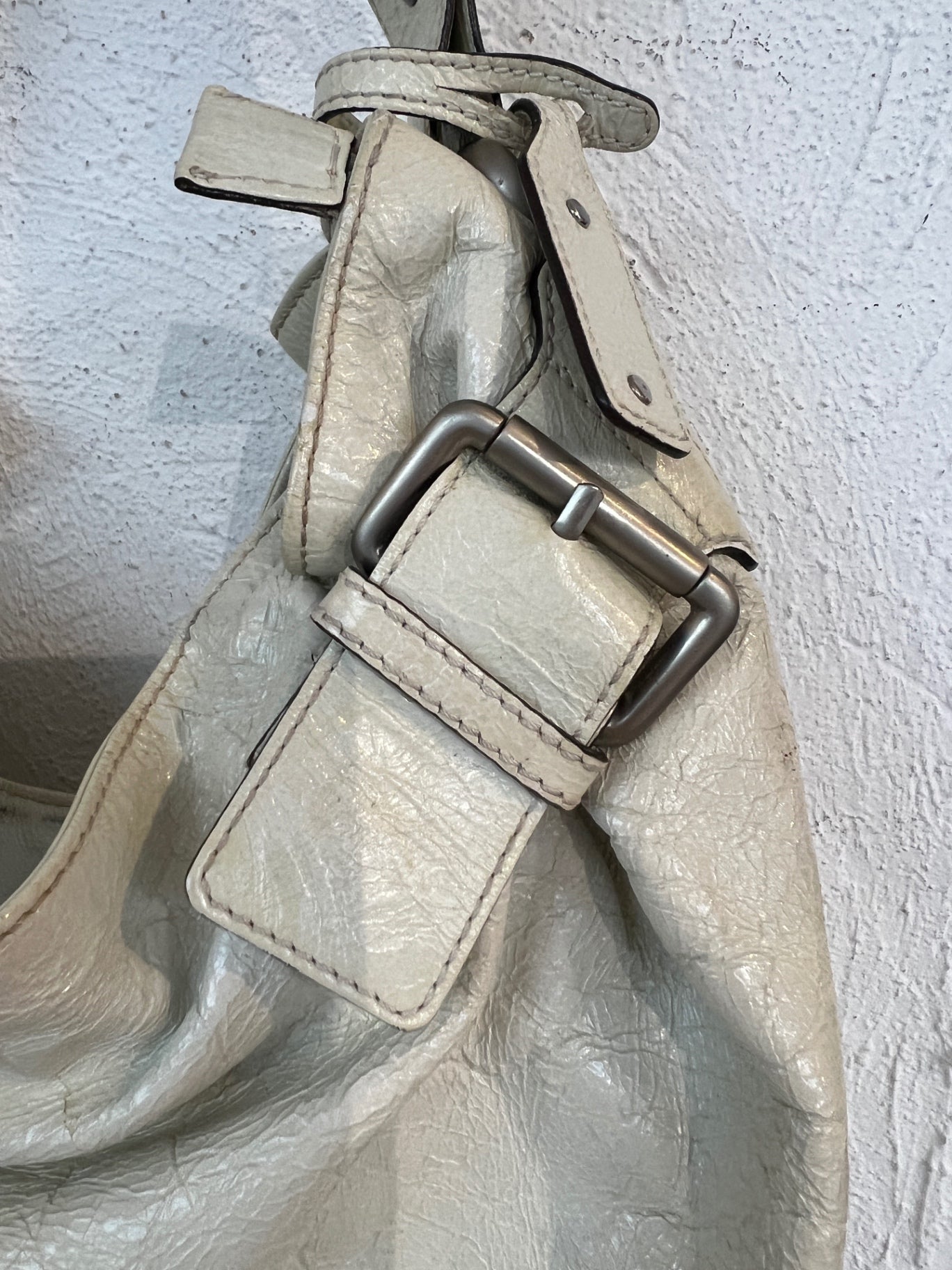 abro Handtasche Weiß Creme