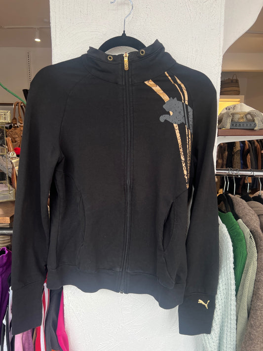 Puma Strickjacke M Schwarz Gold