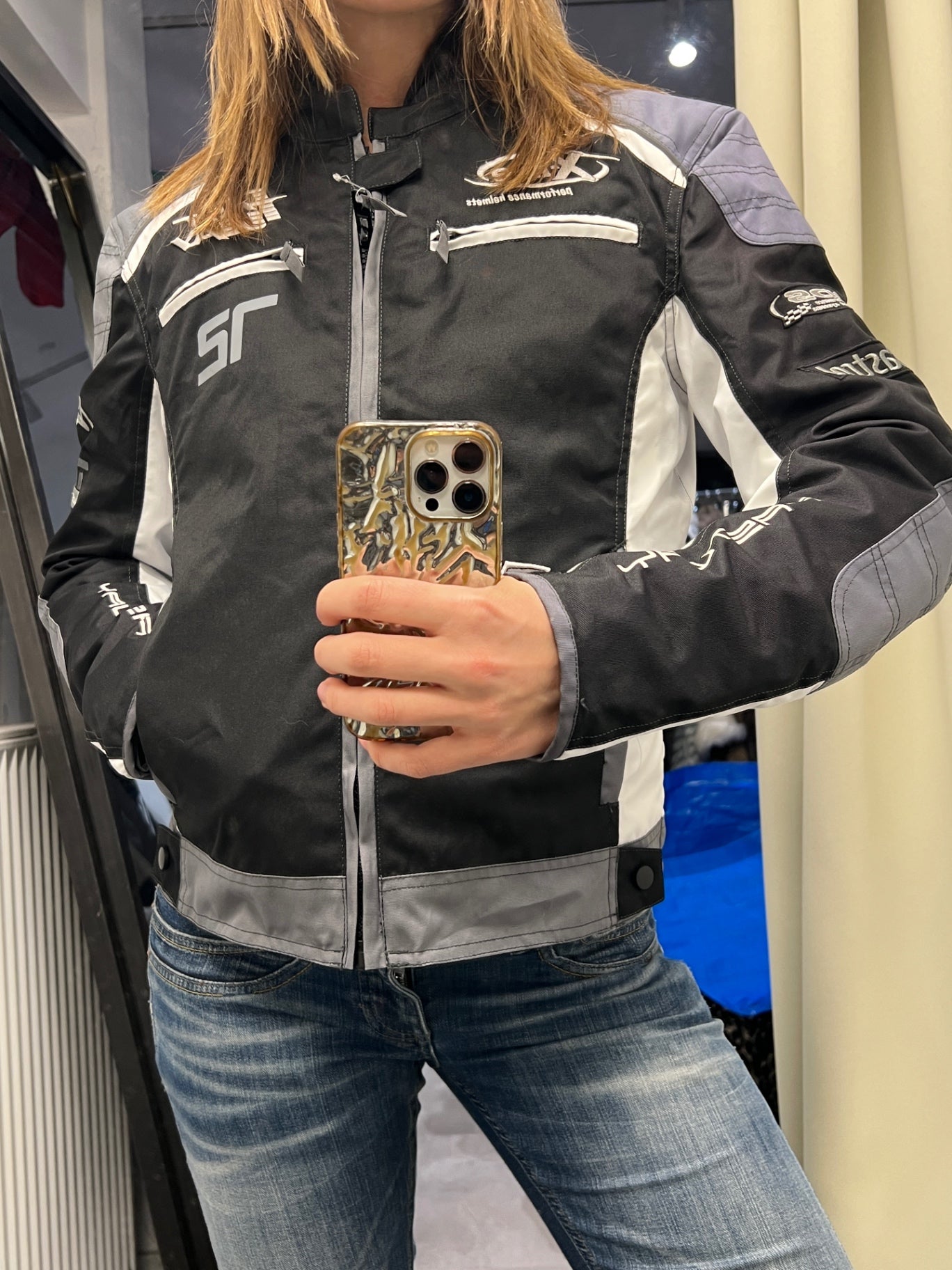 Fastway Jacke M Schwarz, Grau, Weiss