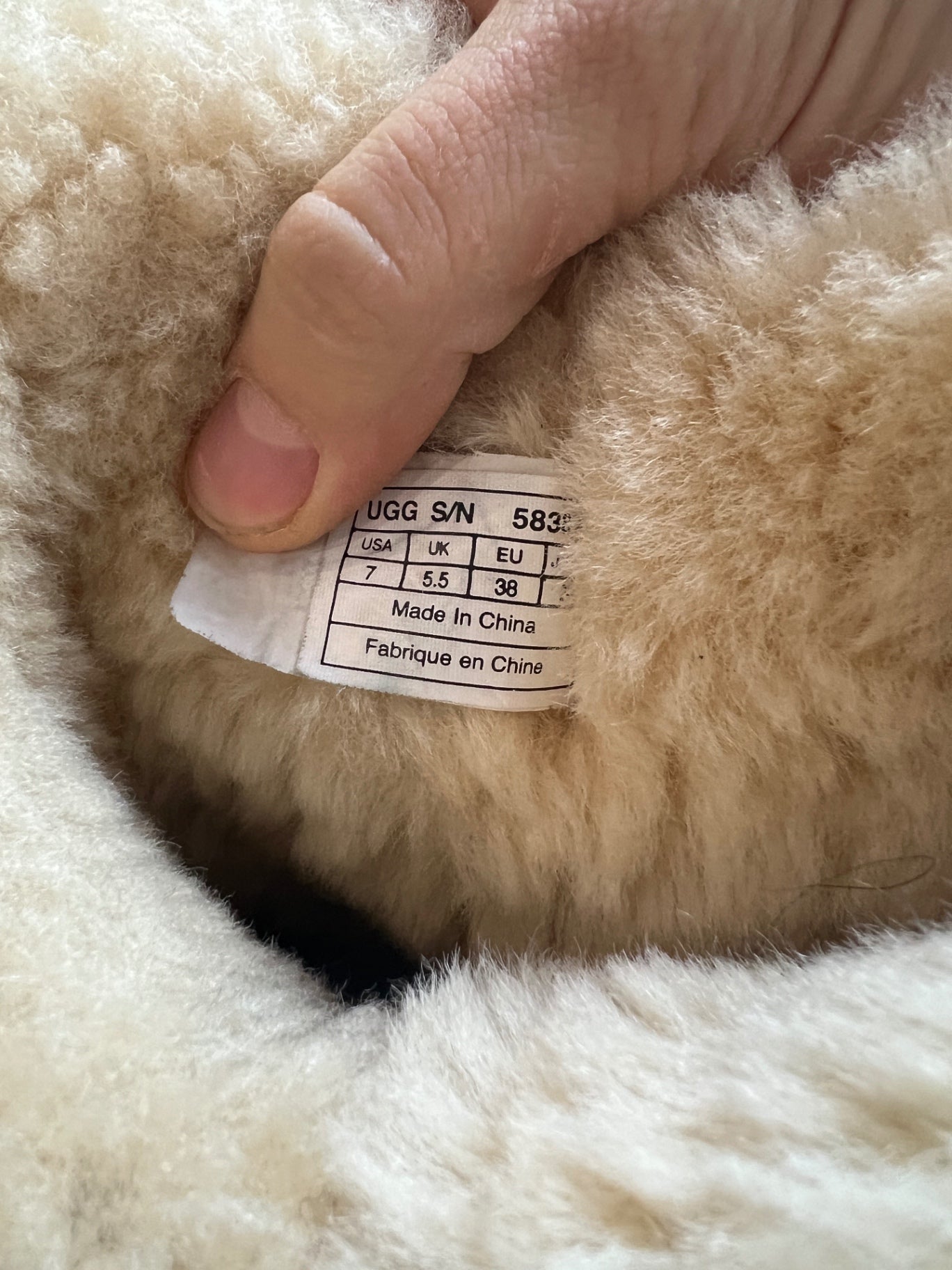 UGG Stiefel 38 Beige Schwarz