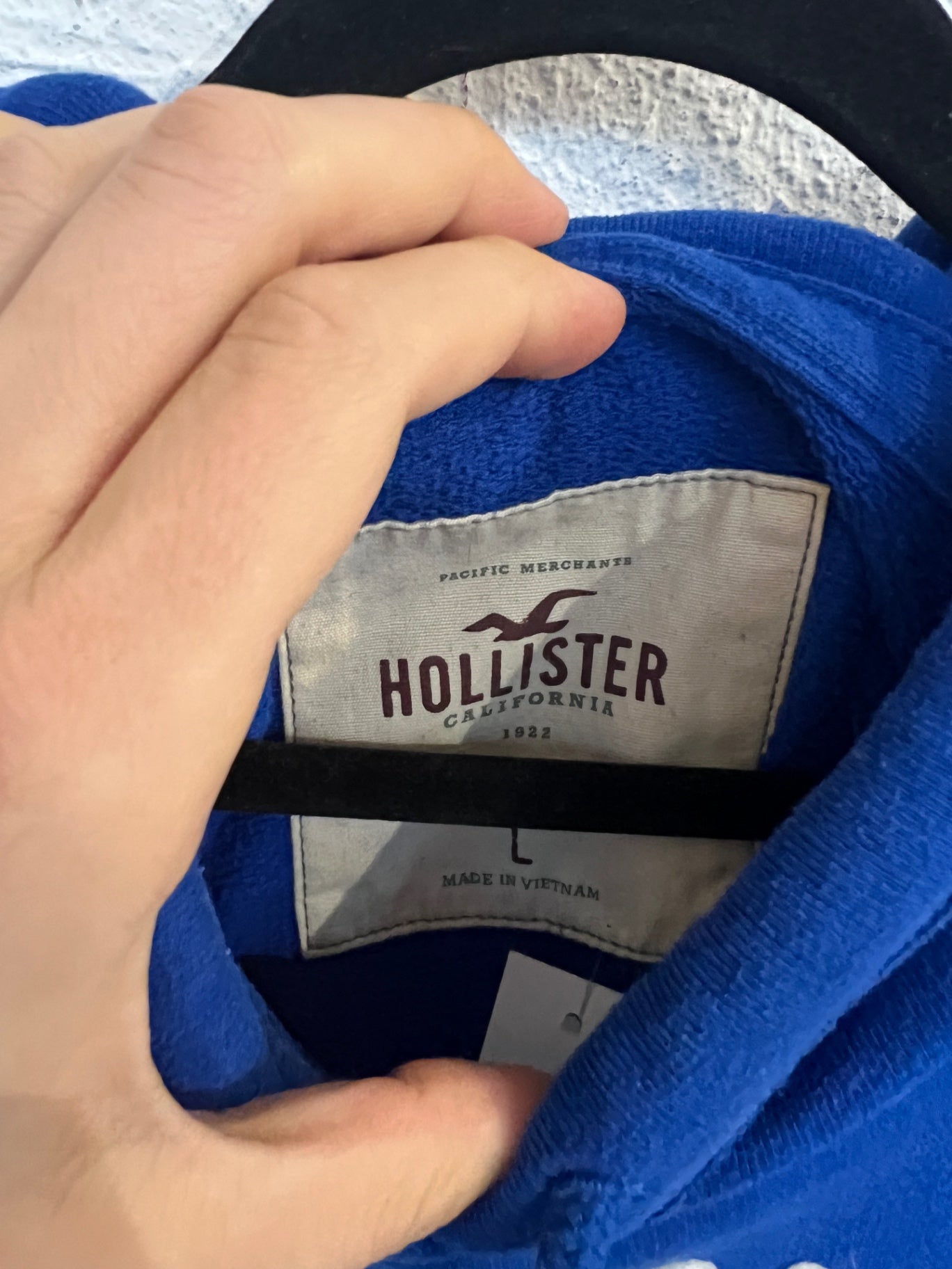 Hollister Hoodie L Blau