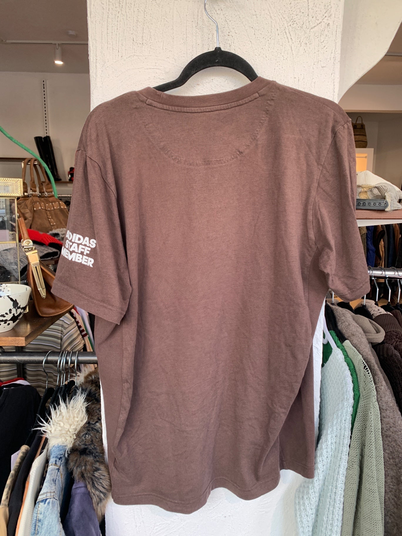 adidas T-Shirt L Braun