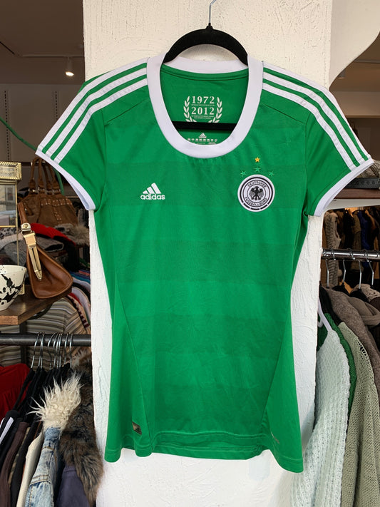 adidas Shirt S Grün Weiß