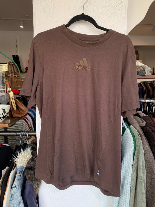 adidas T-Shirt L Braun