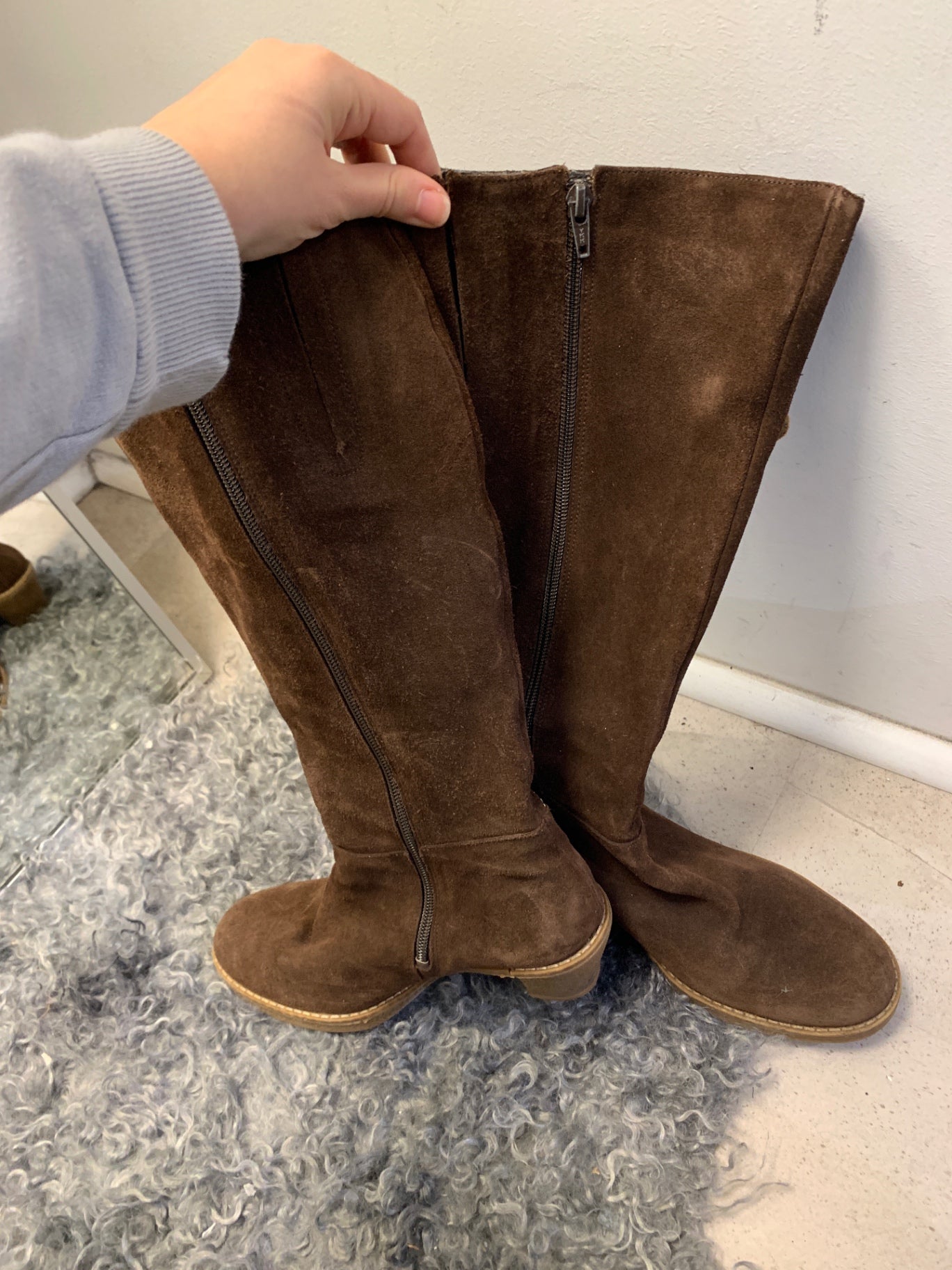 Stiefel mit Blumen 41 Braun