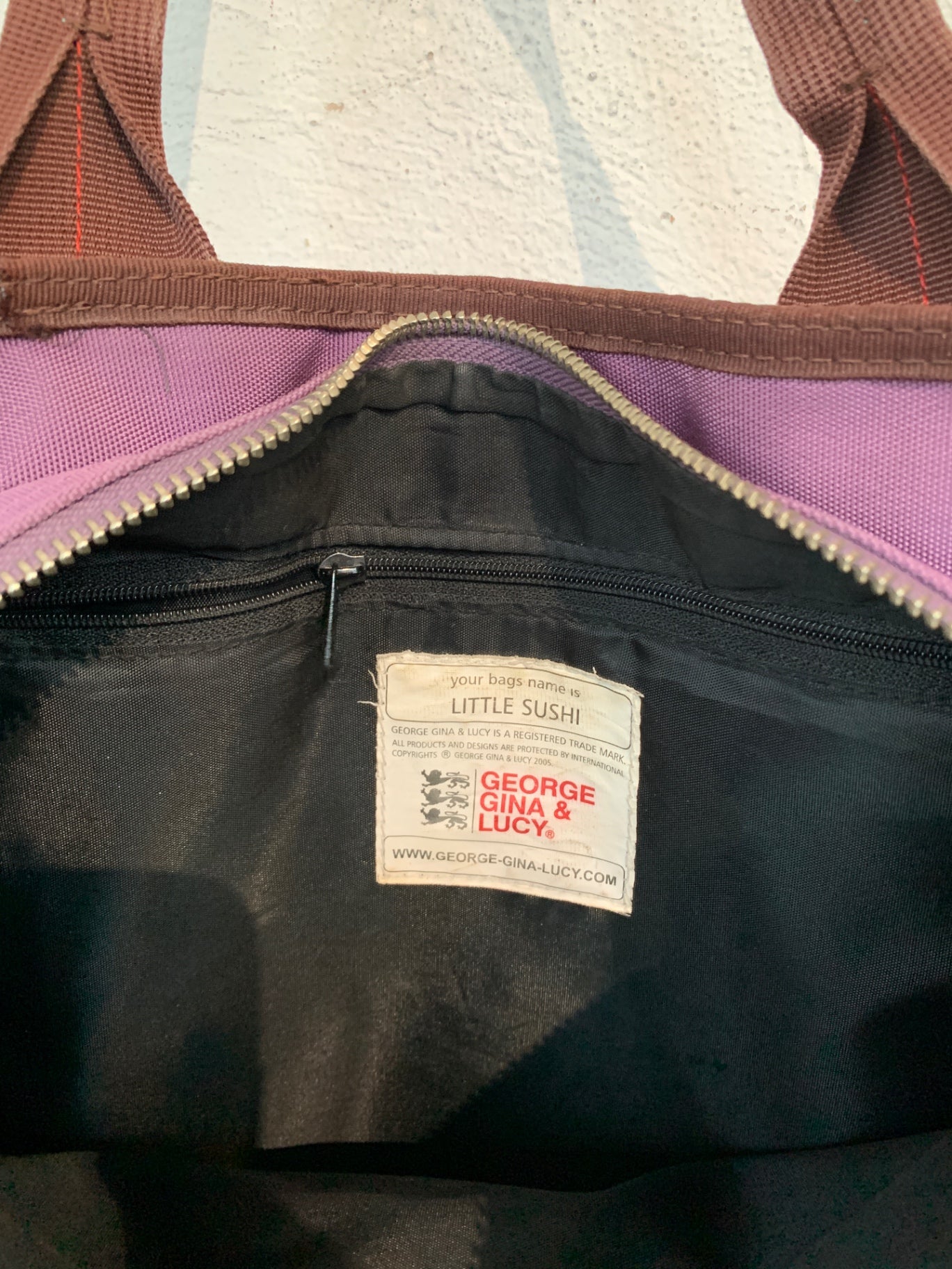 George Gina & Lucy Tasche Lila und Braun