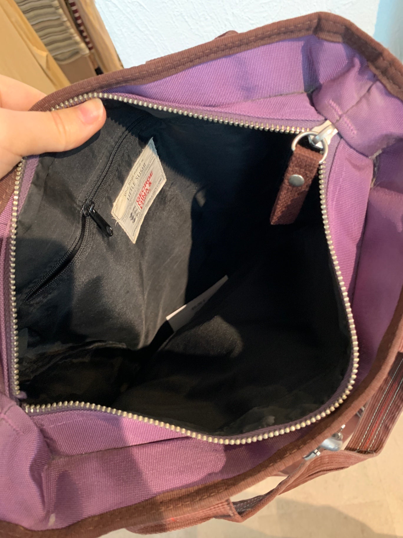 George Gina & Lucy Tasche Lila und Braun