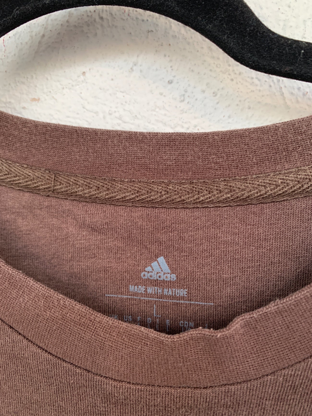 adidas T-Shirt L Braun