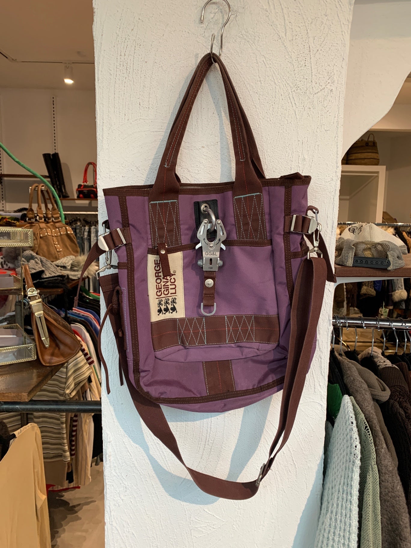 George Gina & Lucy Tasche Lila und Braun