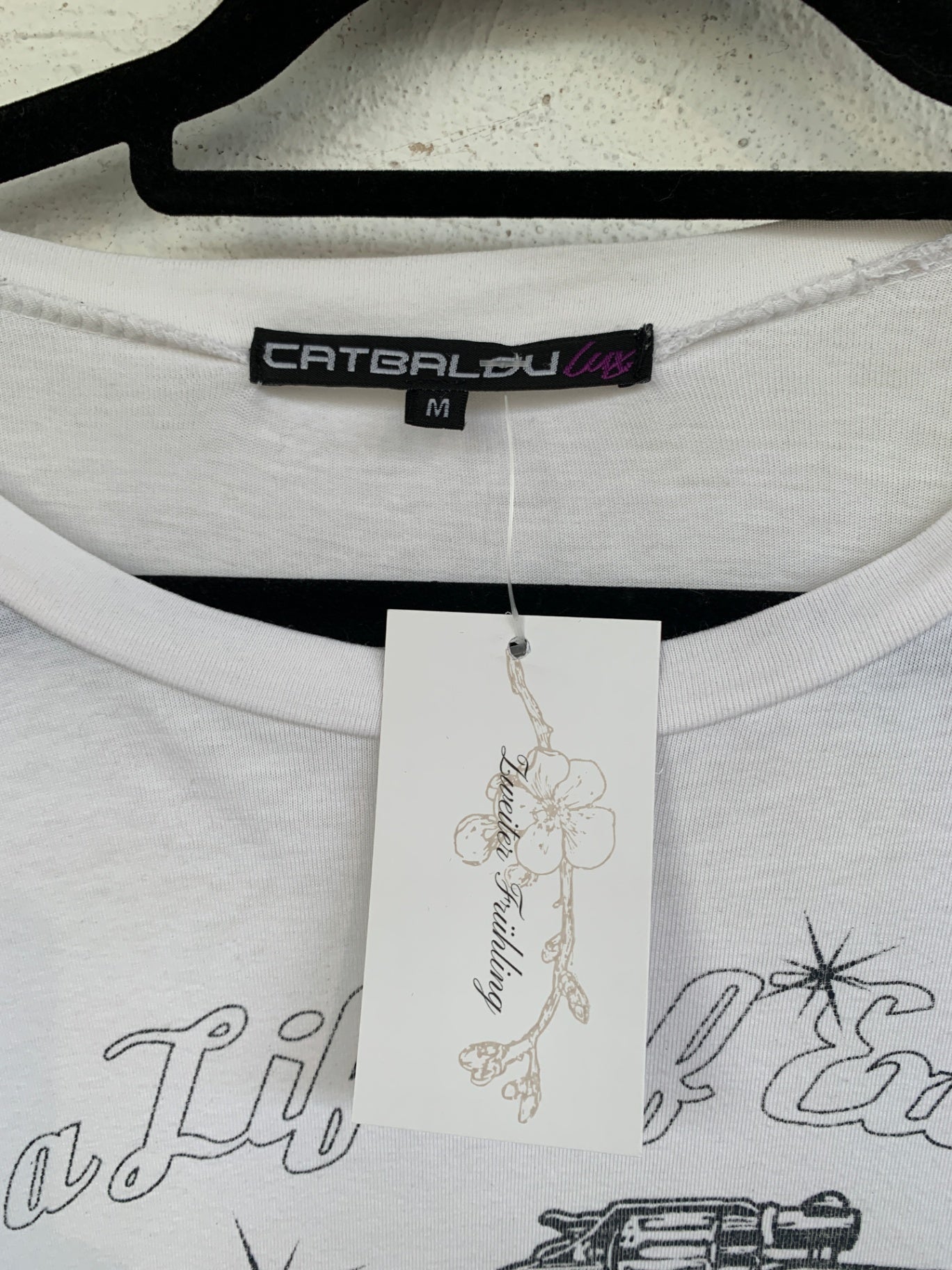 CATBALOU Langarmshirt M Weiß