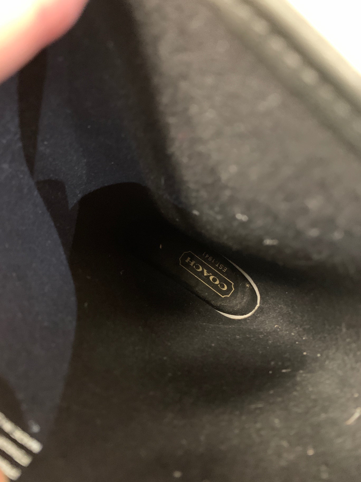 Coach Gummistiefel 39 Schwarz und Grau