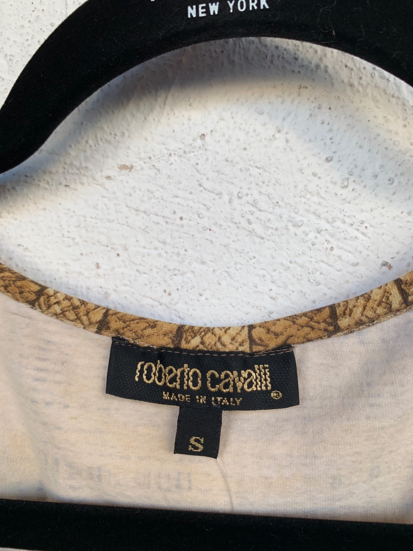 Roberto Cavalli Shirt S Braun Gelb